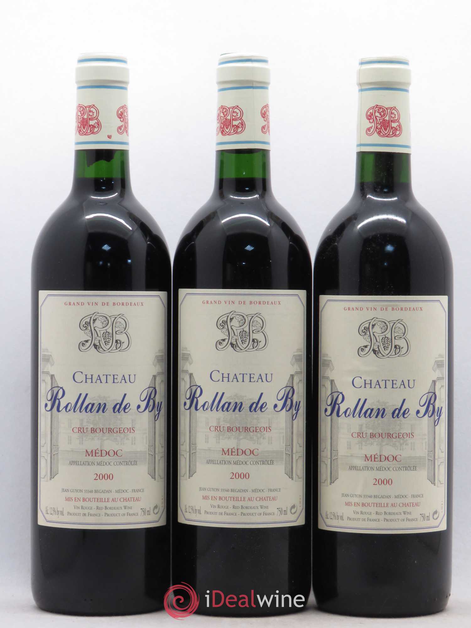 Château Rollan de By Cru Bourgeois 2000 - Lot de 12 bouteilles - 1