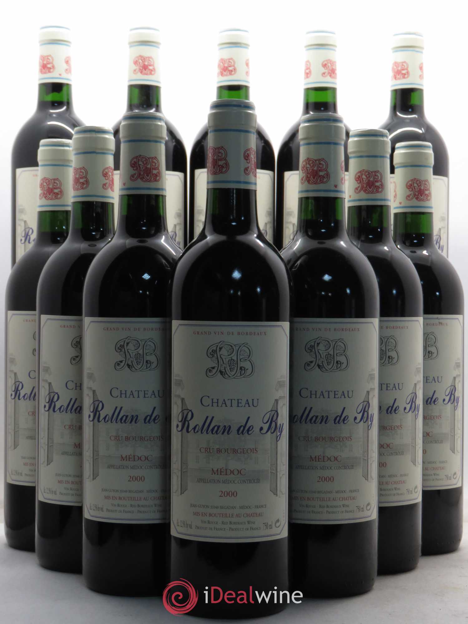 Château Rollan de By Cru Bourgeois 2000 - Lot de 12 bouteilles - 0