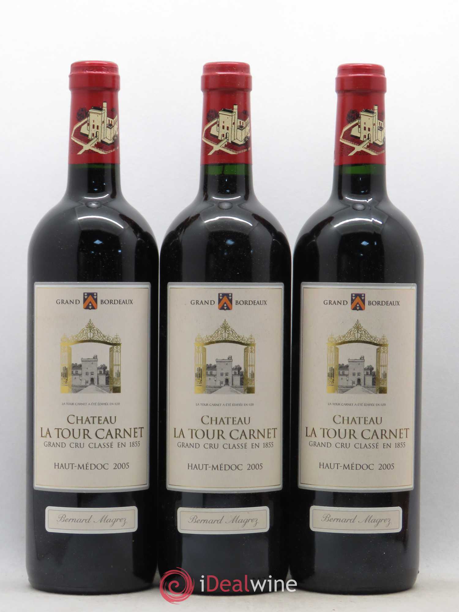 Château la Tour Carnet 4ème Grand Cru Classé 2005 - Lot de 6 bouteilles - 2