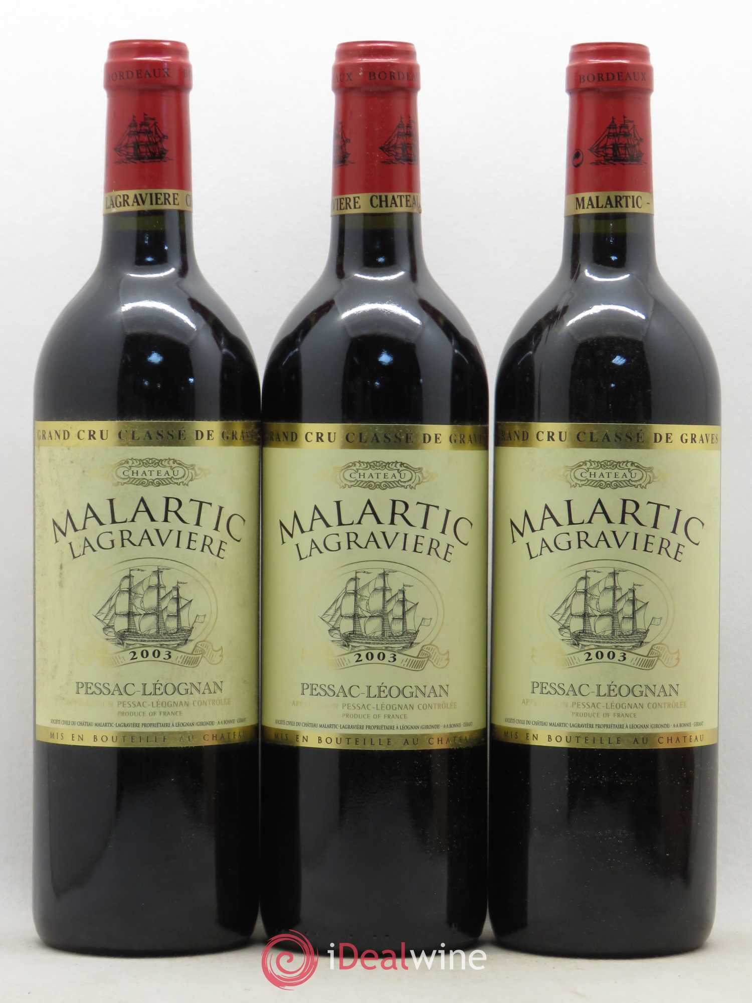 Château Malartic-Lagravière Cru Classé de Graves 2003 - Lot de 12 bouteilles - 3