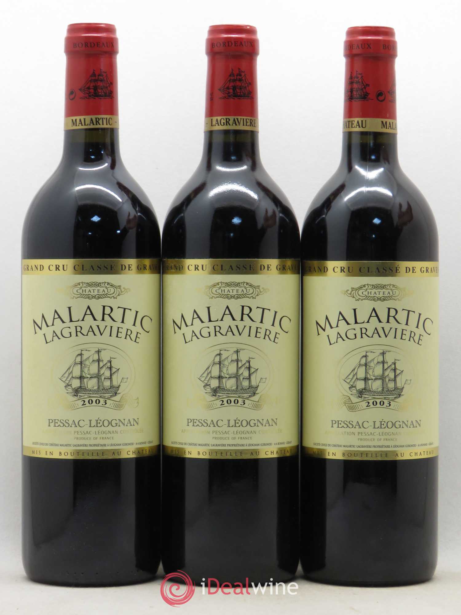 Château Malartic-Lagravière Cru Classé de Graves 2003 - Lot de 12 bouteilles - 4