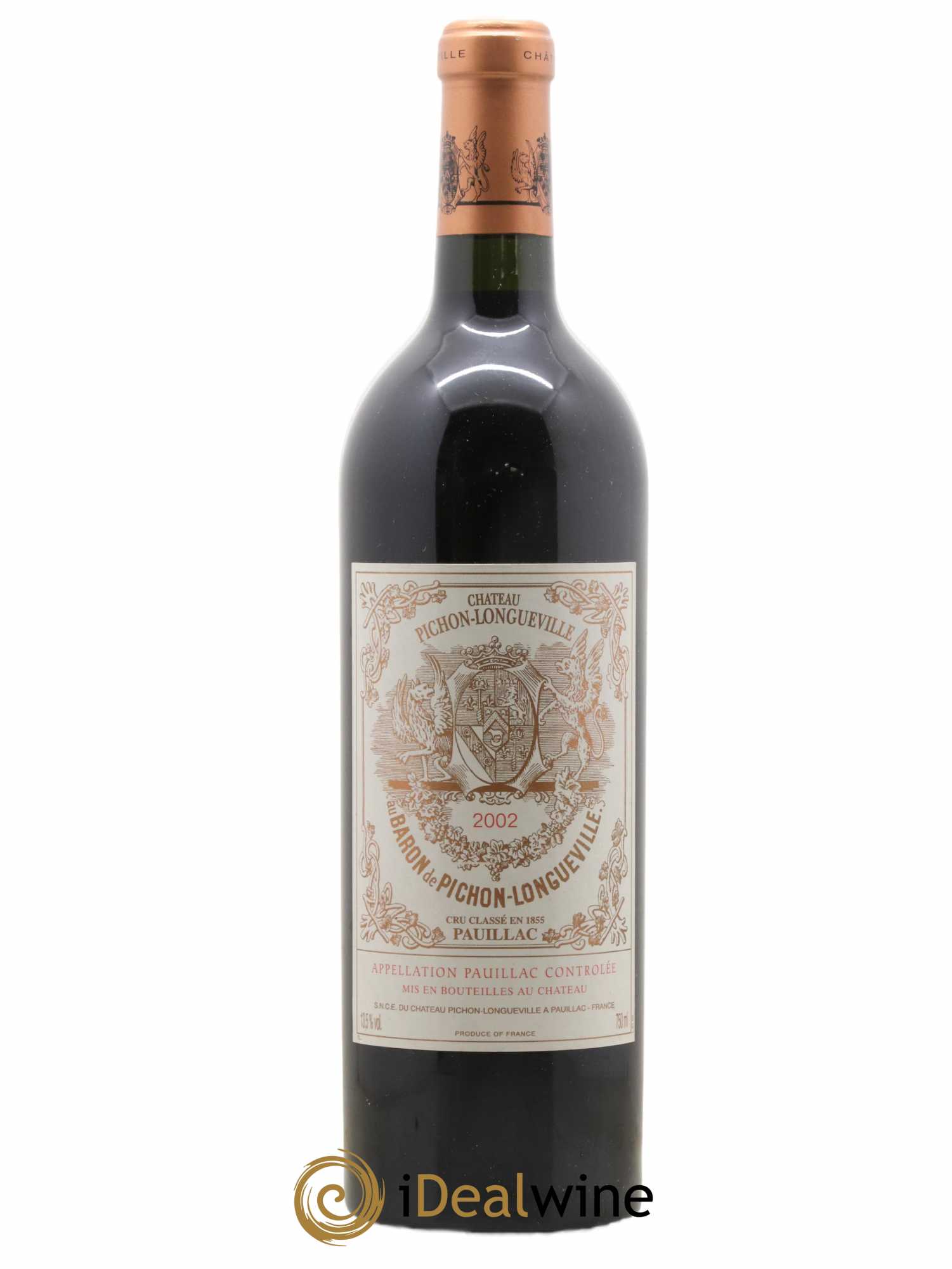 Pichon Longueville Baron 2ème Grand Cru Classé 2002 - Lot de 1 bouteille - 0