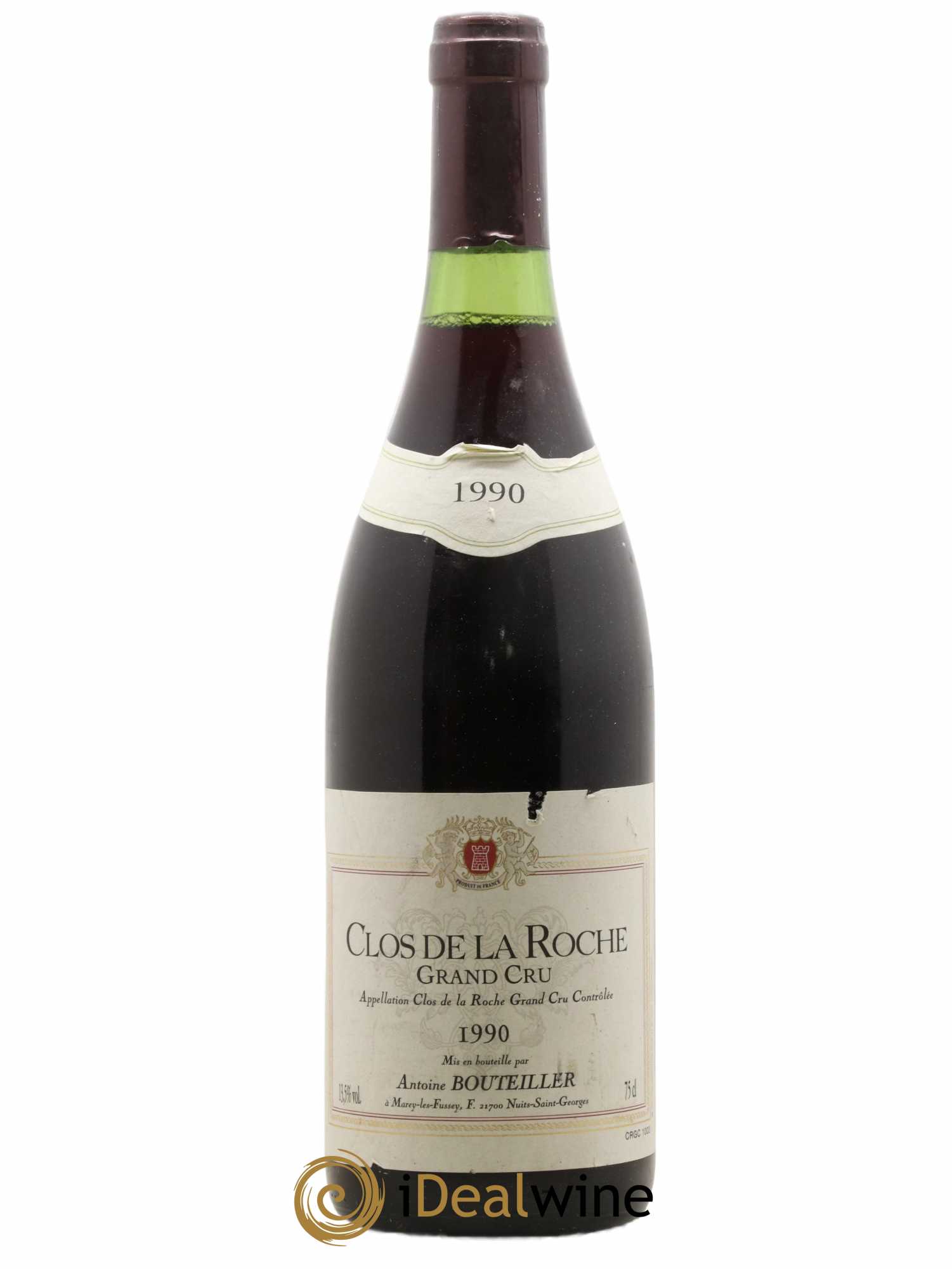 Clos de la Roche Grand Cru Antoine Bouteiller 1990 - Lot de 1 bouteille - 0