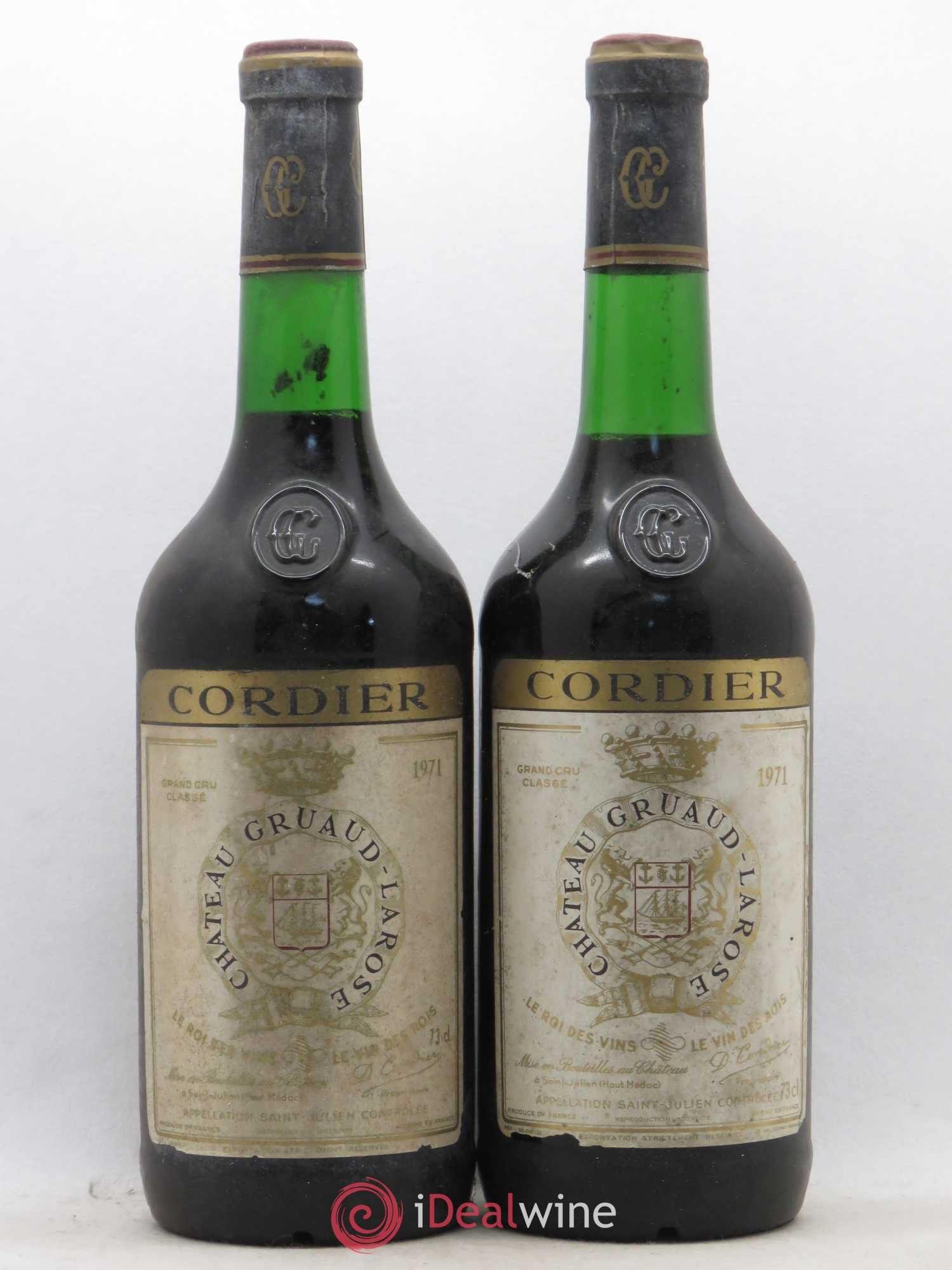 Château Gruaud Larose 2ème Grand Cru Classé 1971 - Lot de 2 bouteilles - 0