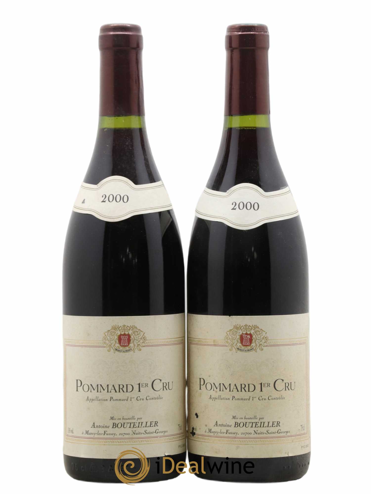 Pommard 1er Cru Antoine Bouteiller 2000 - Lot de 2 bouteilles - 0