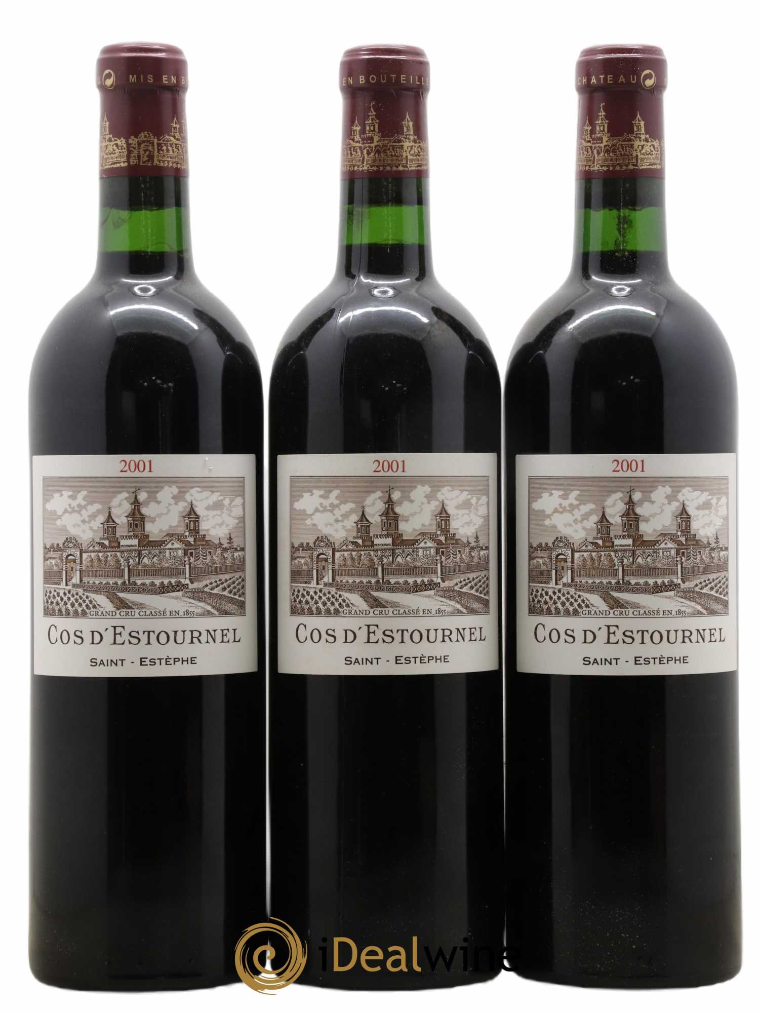 Cos d'Estournel 2ème Grand Cru Classé 2001 - Lot de 3 bouteilles - 0