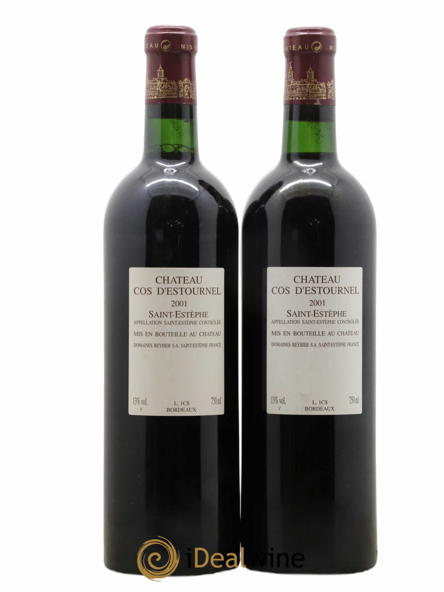 Cos d'Estournel 2ème Grand Cru Classé 2001 - Lot of 2 bottles - 1