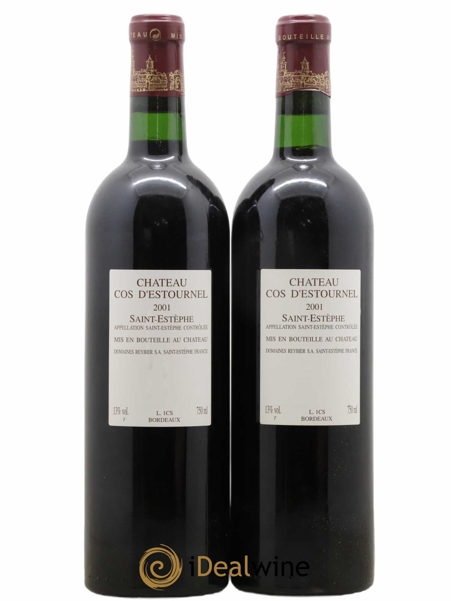 Cos d'Estournel 2ème Grand Cru Classé 2001 - Lot of 2 bottles - 1
