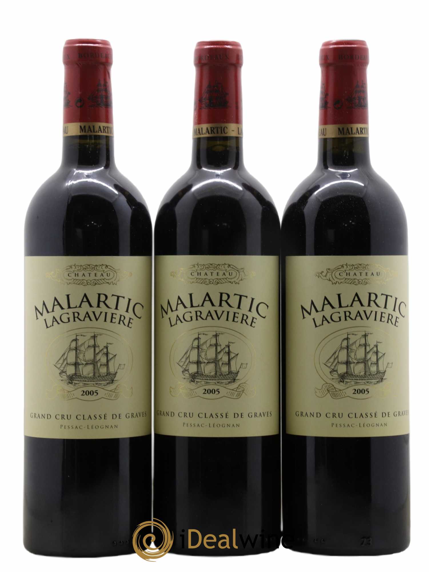 Château Malartic-Lagravière Cru Classé de Graves 2005 - Lot de 12 bouteilles - 1