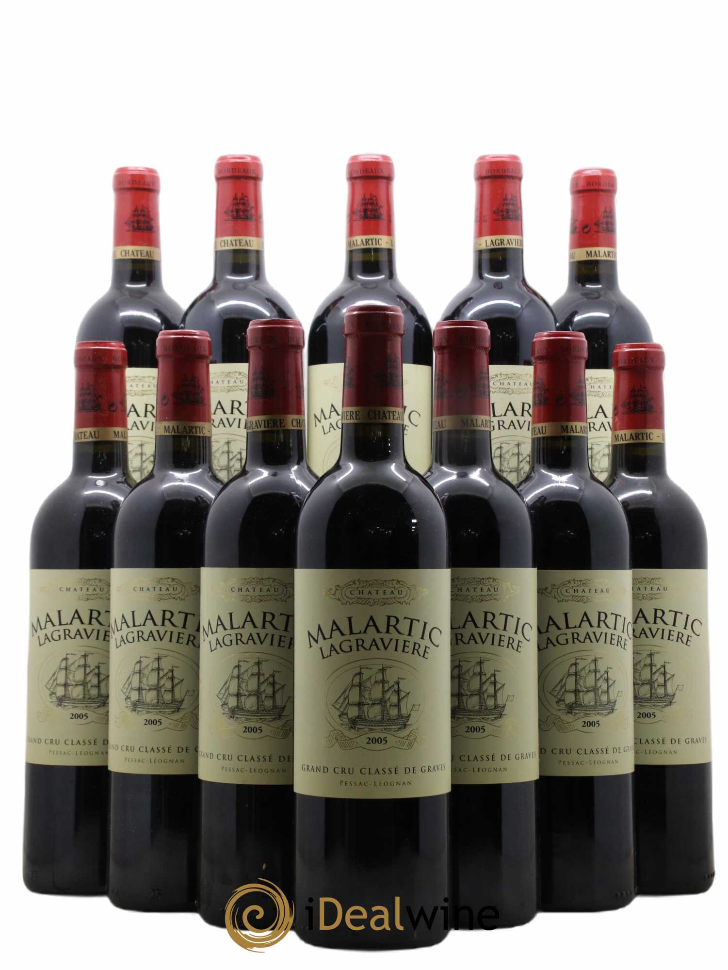 Château Malartic-Lagravière Cru Classé de Graves 2005 - Lot de 12 bouteilles - 0