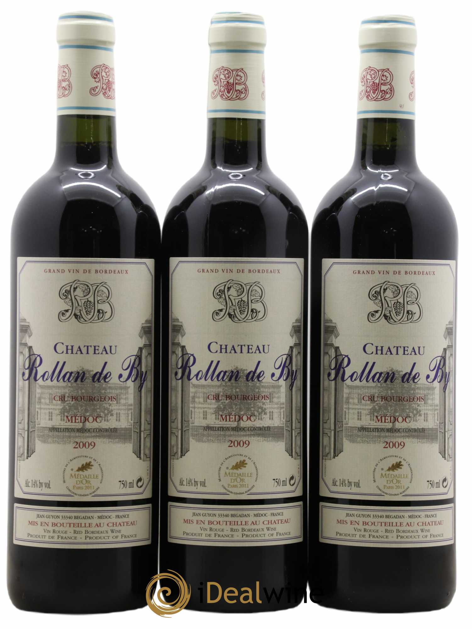Château Rollan de By Cru Bourgeois 2009 - Lot of 12 bottles - 1