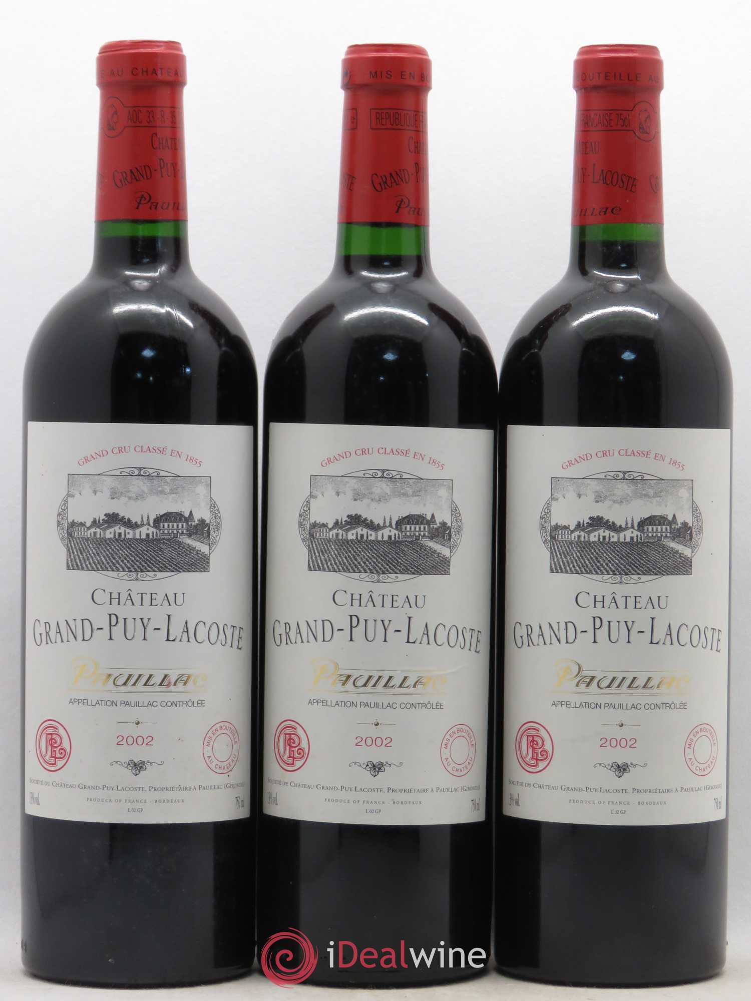 Château Grand Puy Lacoste 5ème Grand Cru Classé 2002 - Lot de 12 bouteilles - 4