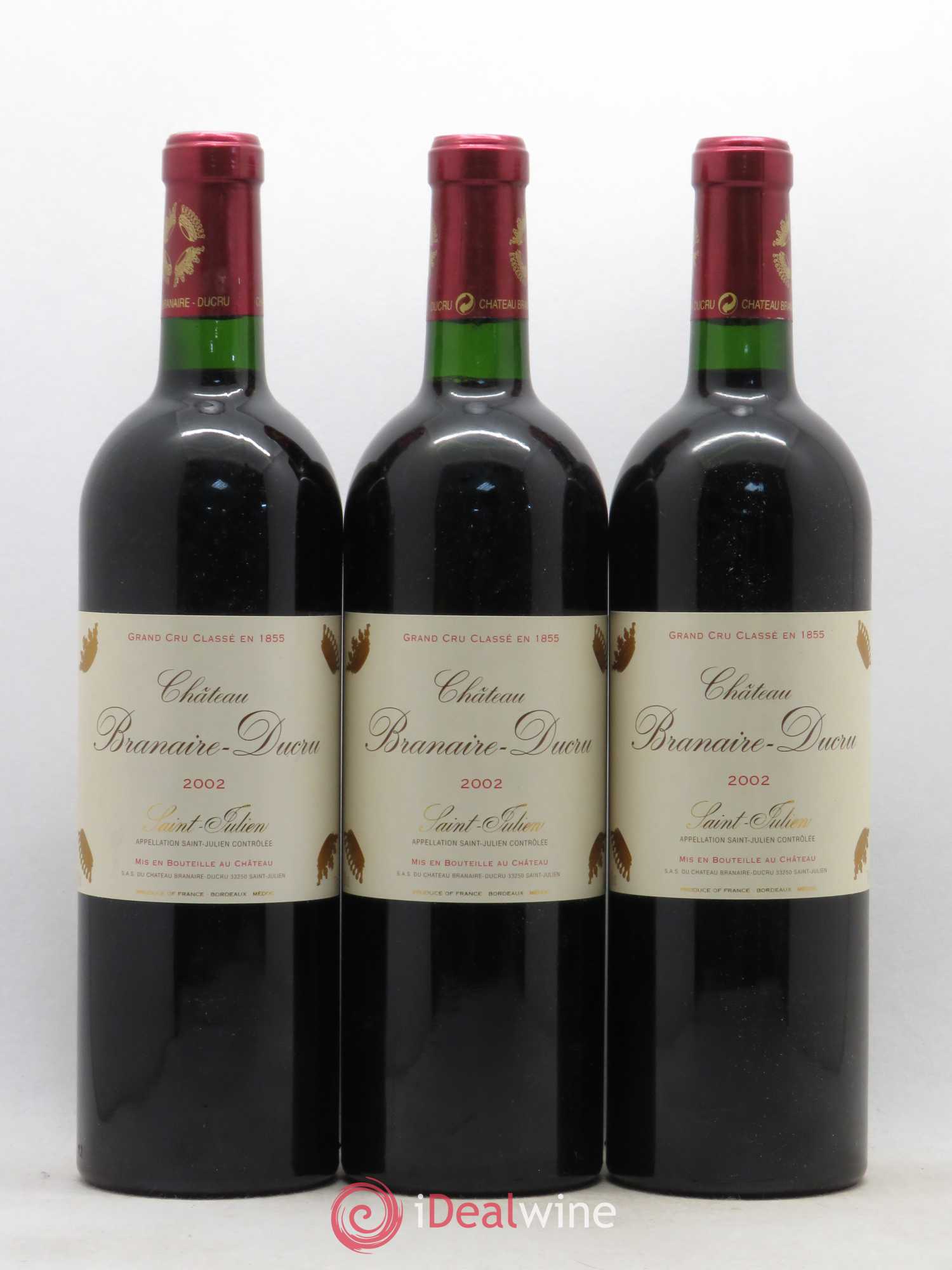Château Branaire Ducru 4ème Grand Cru Classé 2002 - Lot de 6 bouteilles - 2