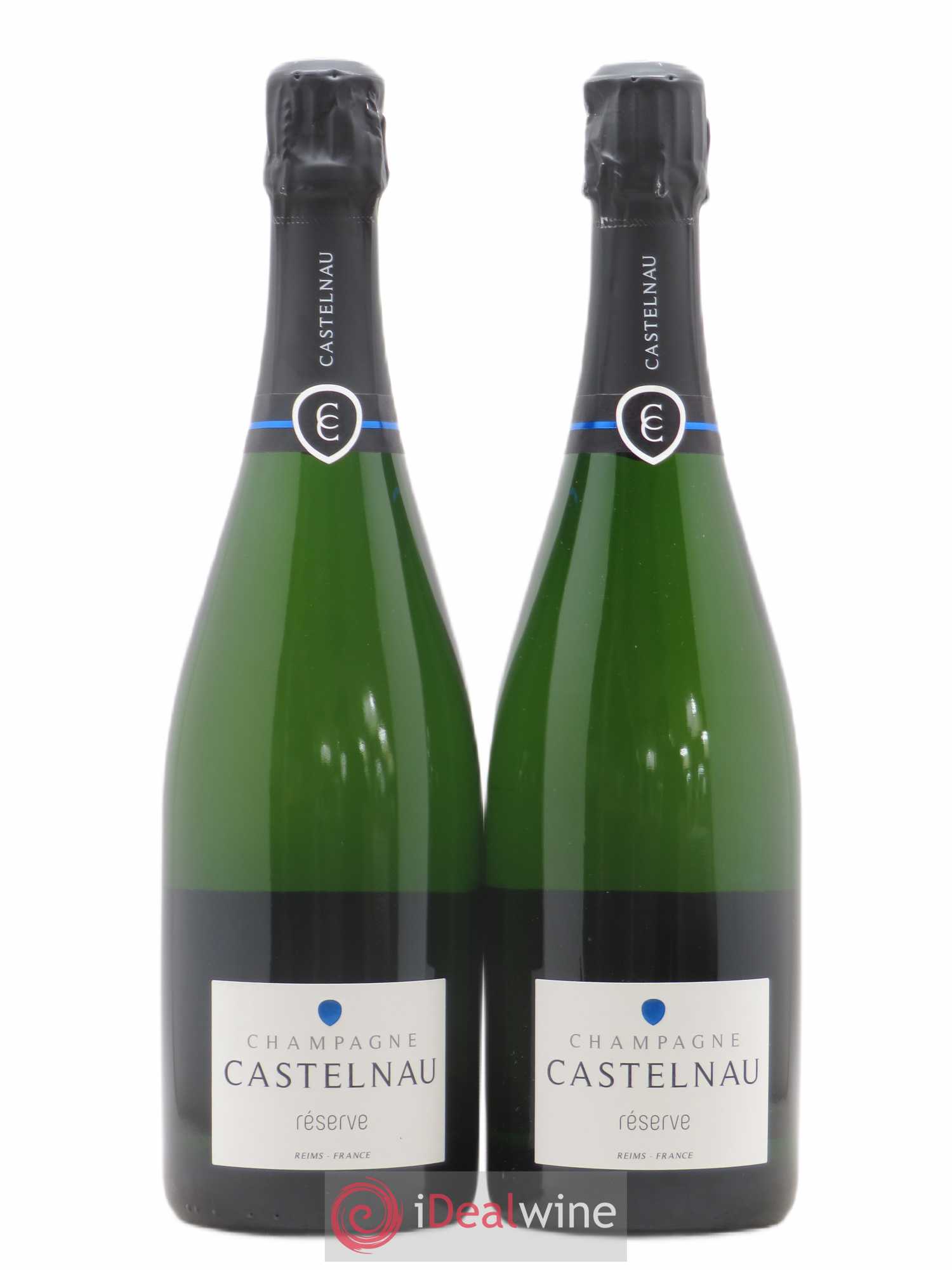 Champagne Brut Réserve Castelnau (sans prix de réserve) - Posten von 2 Flaschen - 0