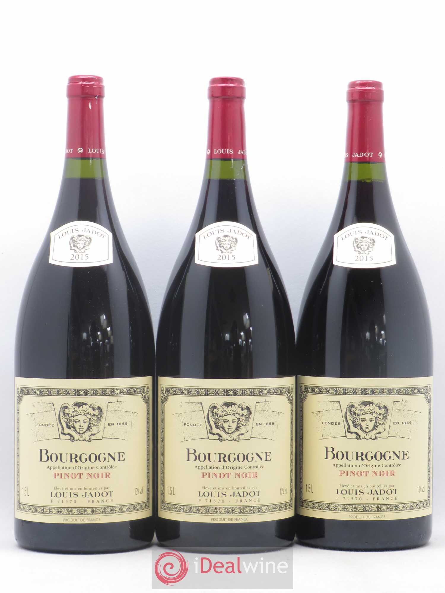Bourgogne Pinot Noir Louis Jadot 2015 - Posten von 6 Magnum - 1
