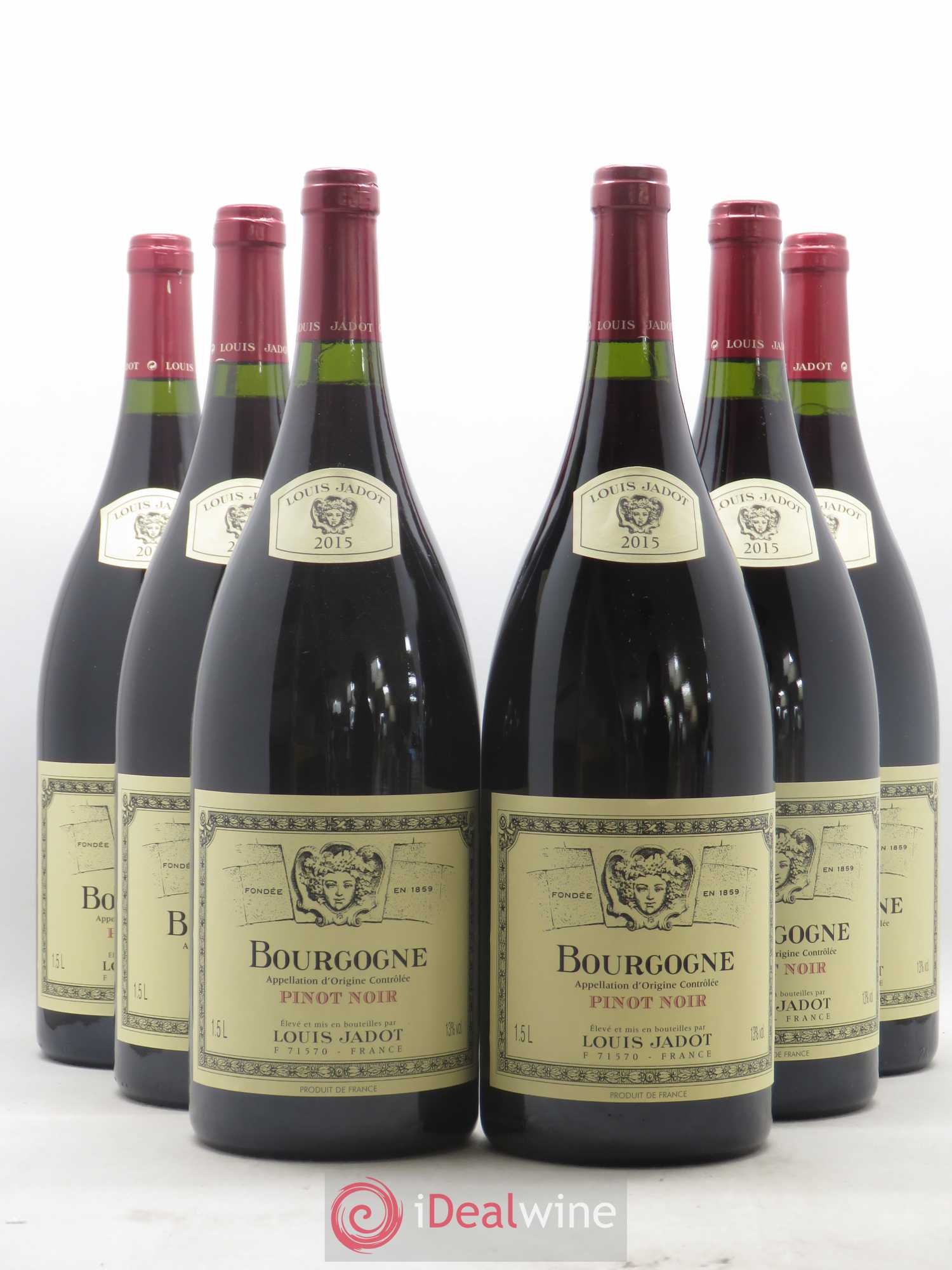 Bourgogne Pinot Noir Louis Jadot 2015 - Posten von 6 Magnum - 0