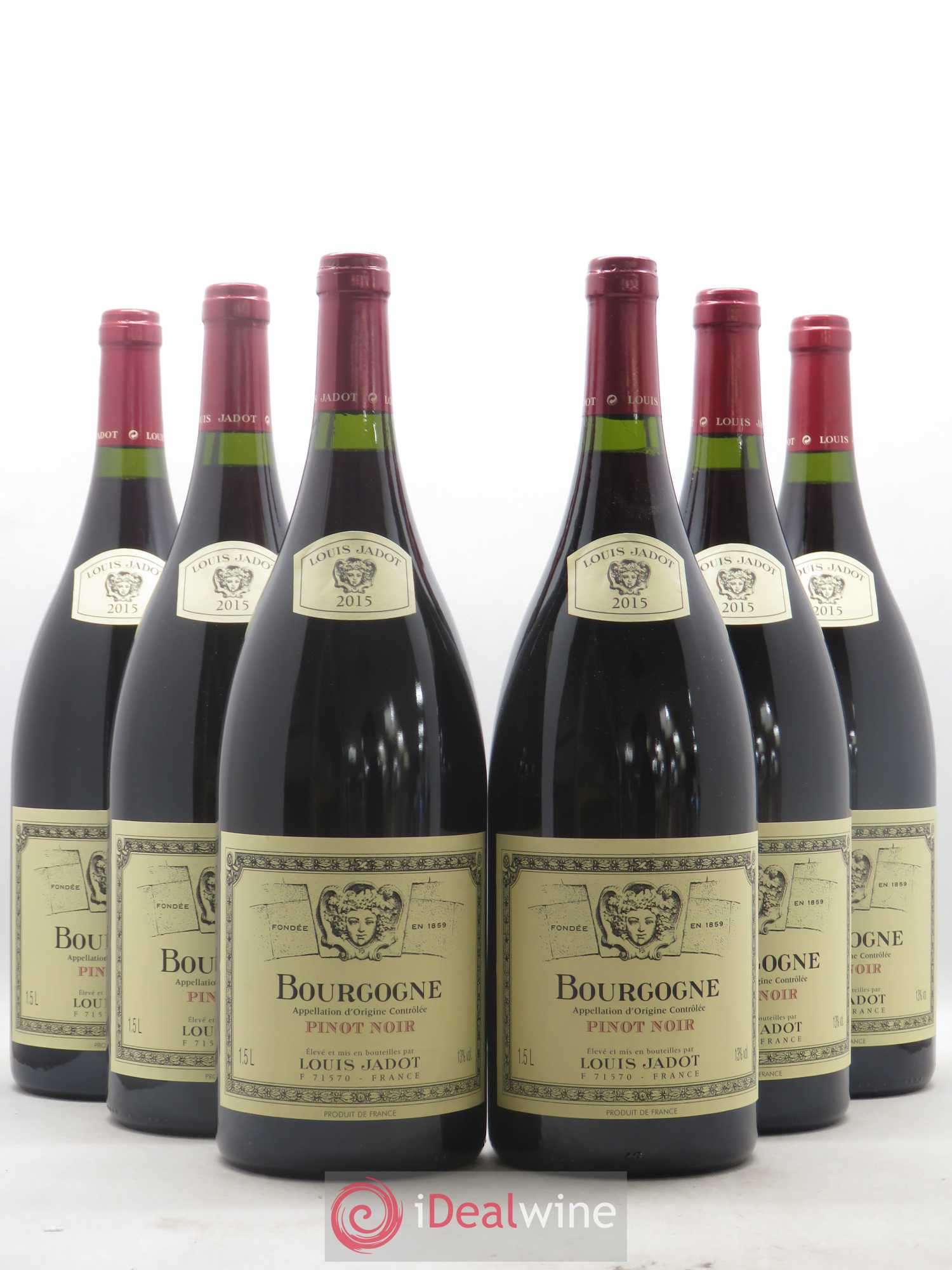 Bourgogne Pinot Noir Louis Jadot 2015 - Posten von 6 Magnum - 0