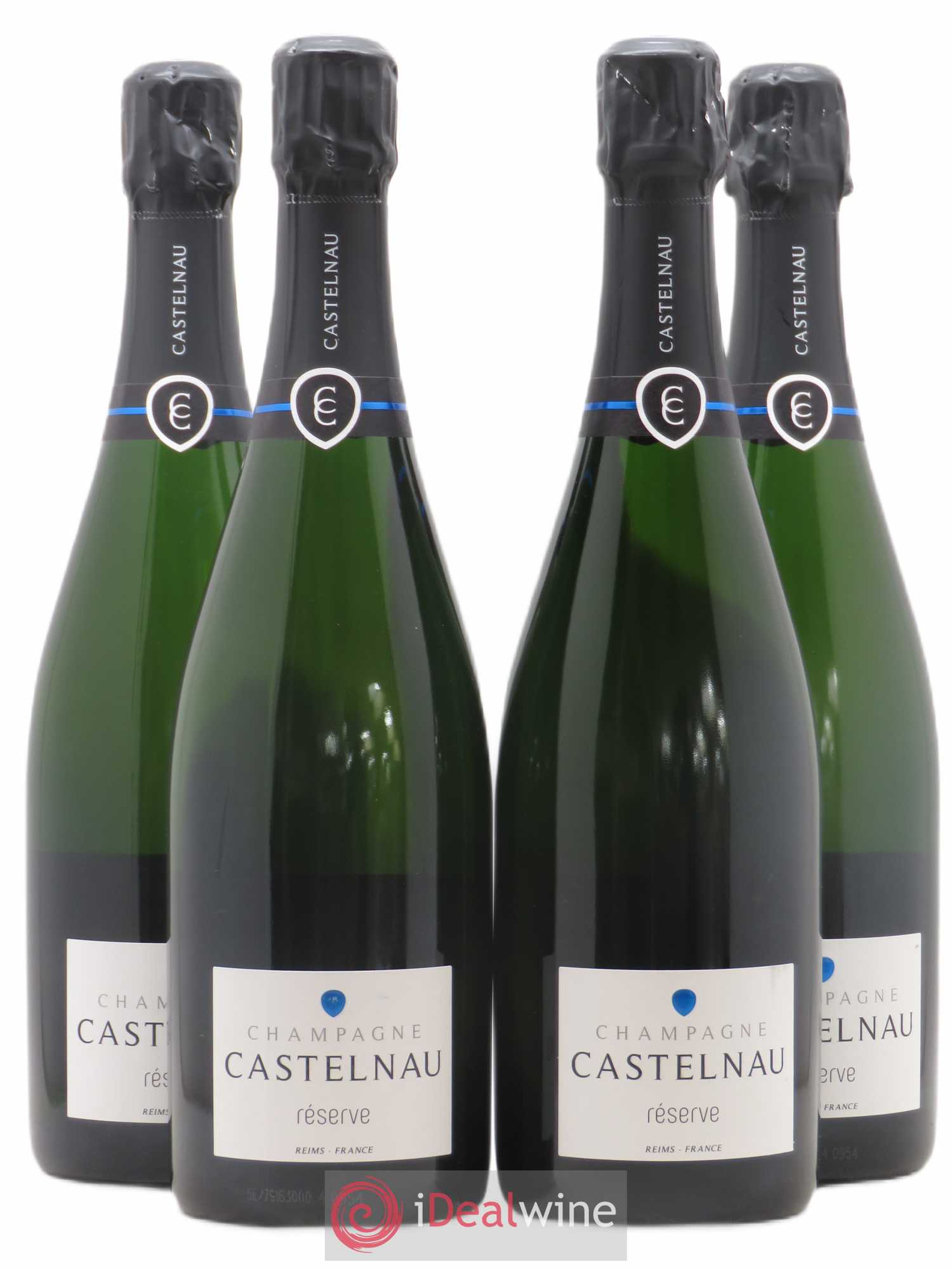 Champagne Brut Réserve Castelnau (sans prix de réserve) - Posten von 4 Flaschen - 0