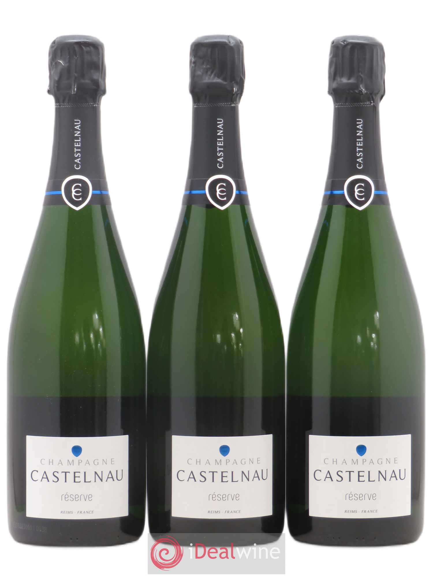 Champagne Brut Réserve Castelnau - Posten von 3 Flaschen - 0