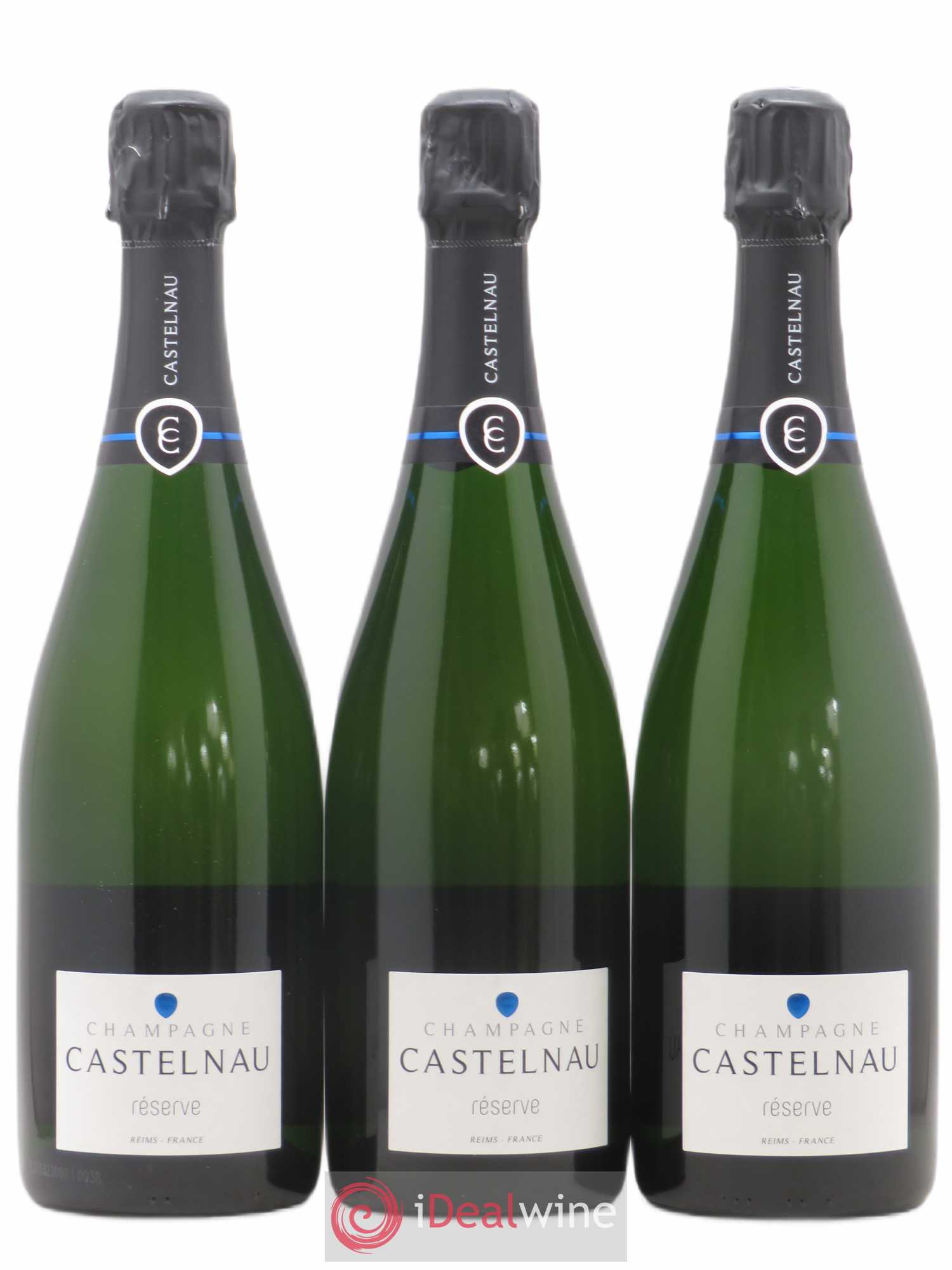 Champagne Brut Réserve Castelnau - Posten von 3 Flaschen - 0
