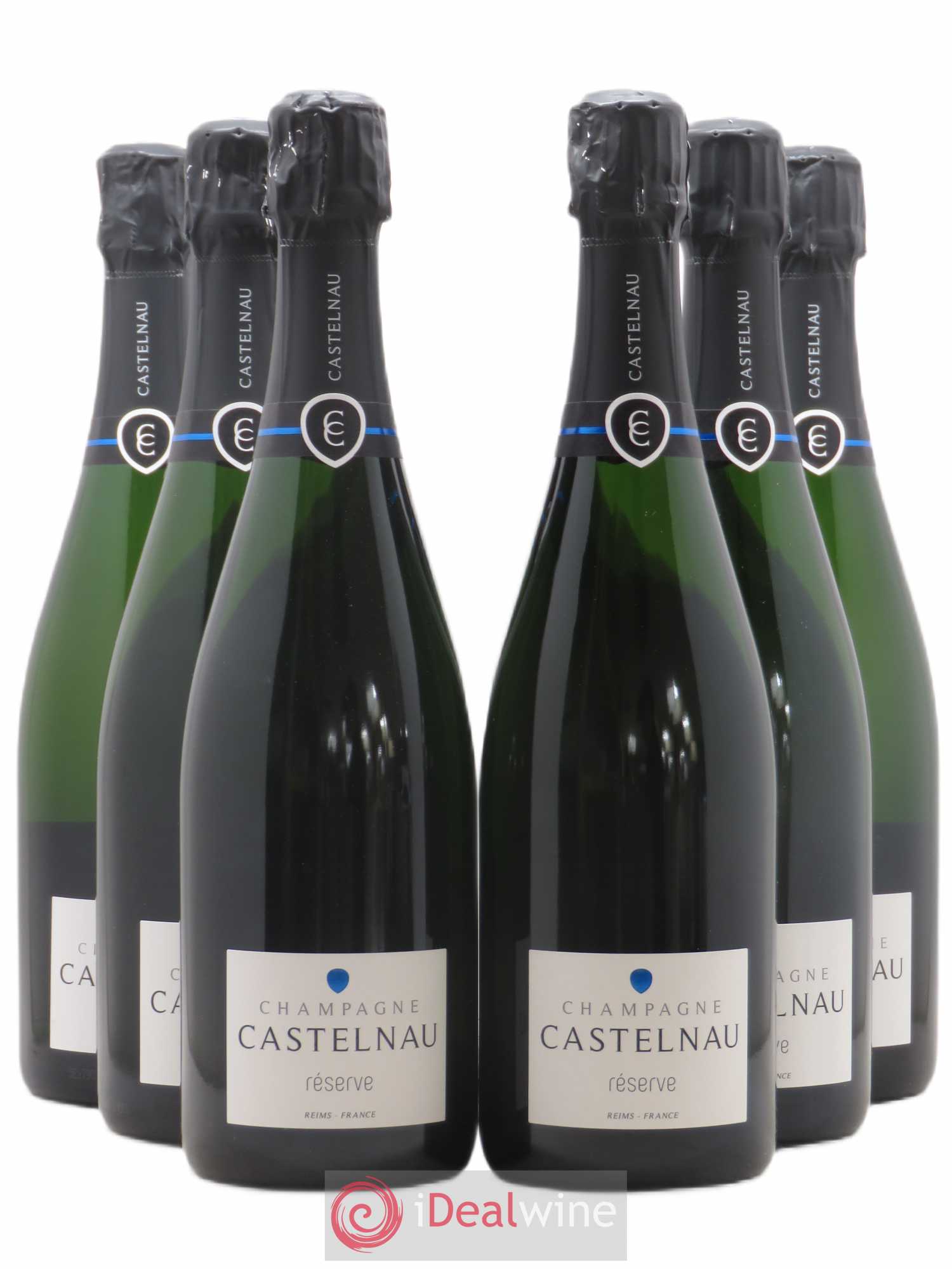 Champagne Brut Réserve Castelnau - Posten von 6 Flaschen - 0