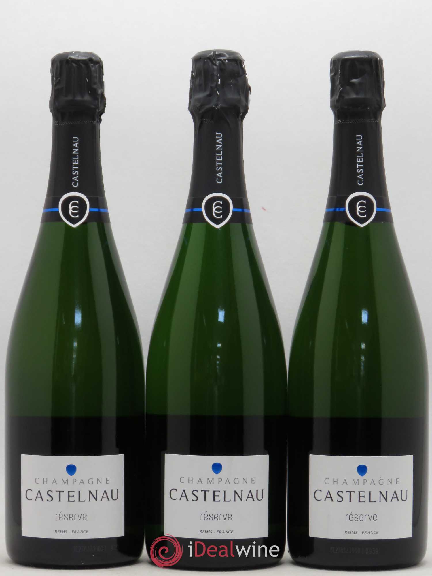 Champagne Castelnau Réserve Brut - Posten von 3 Flaschen - 0