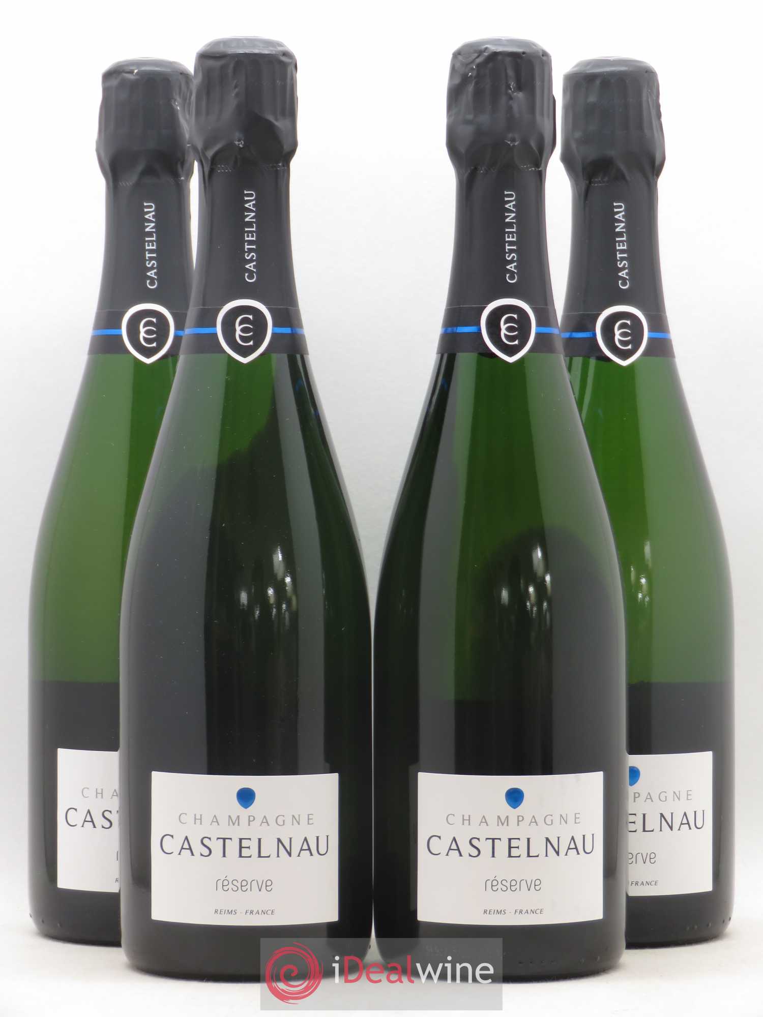 Champagne Brut Réserve Castelnau - Posten von 4 Flaschen - 0