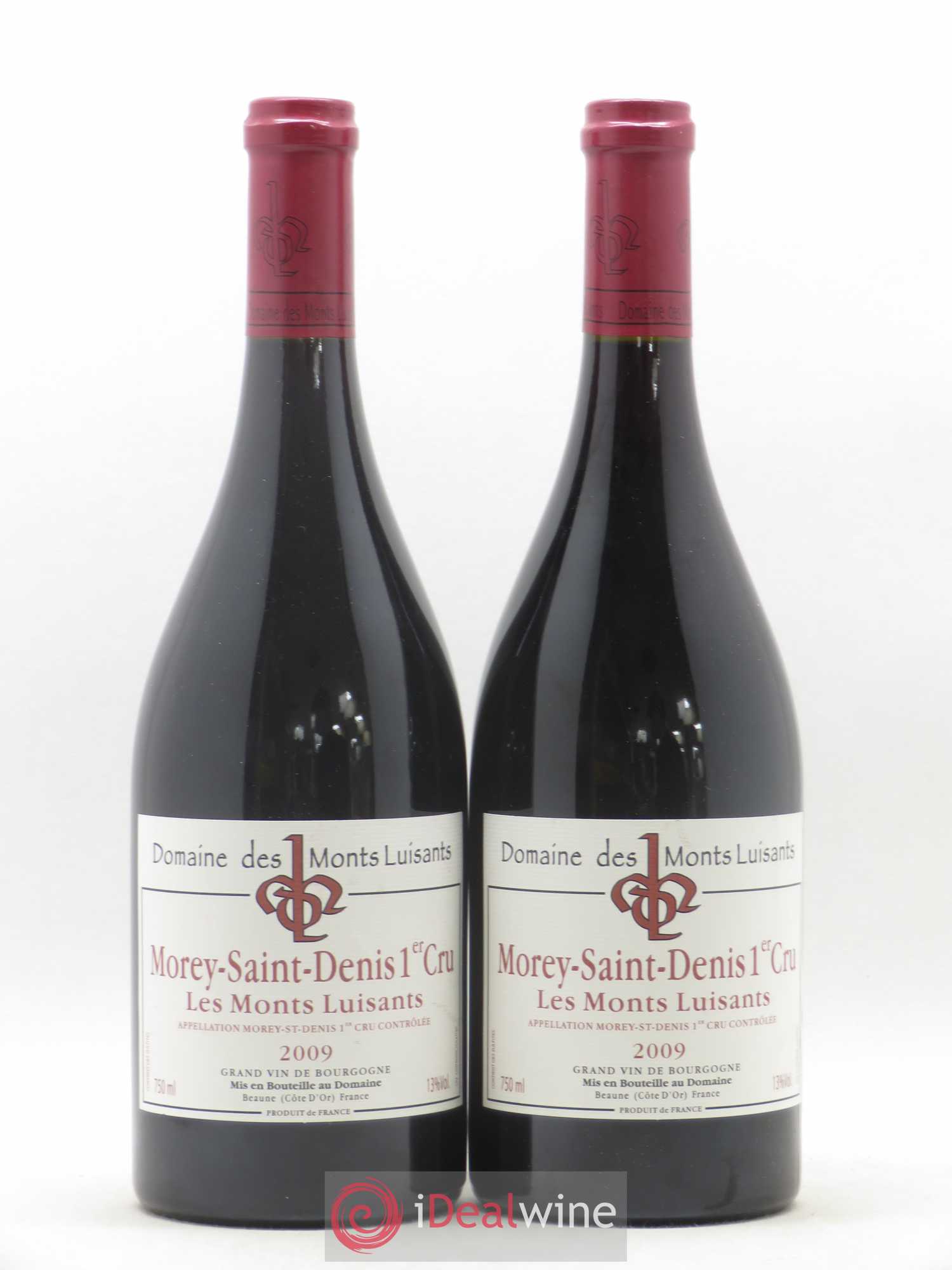 Morey-Saint-Denis 1er Cru Les Monts Luisants Domaine des Monts Luisants 2009 - Posten von 2 Flaschen - 0