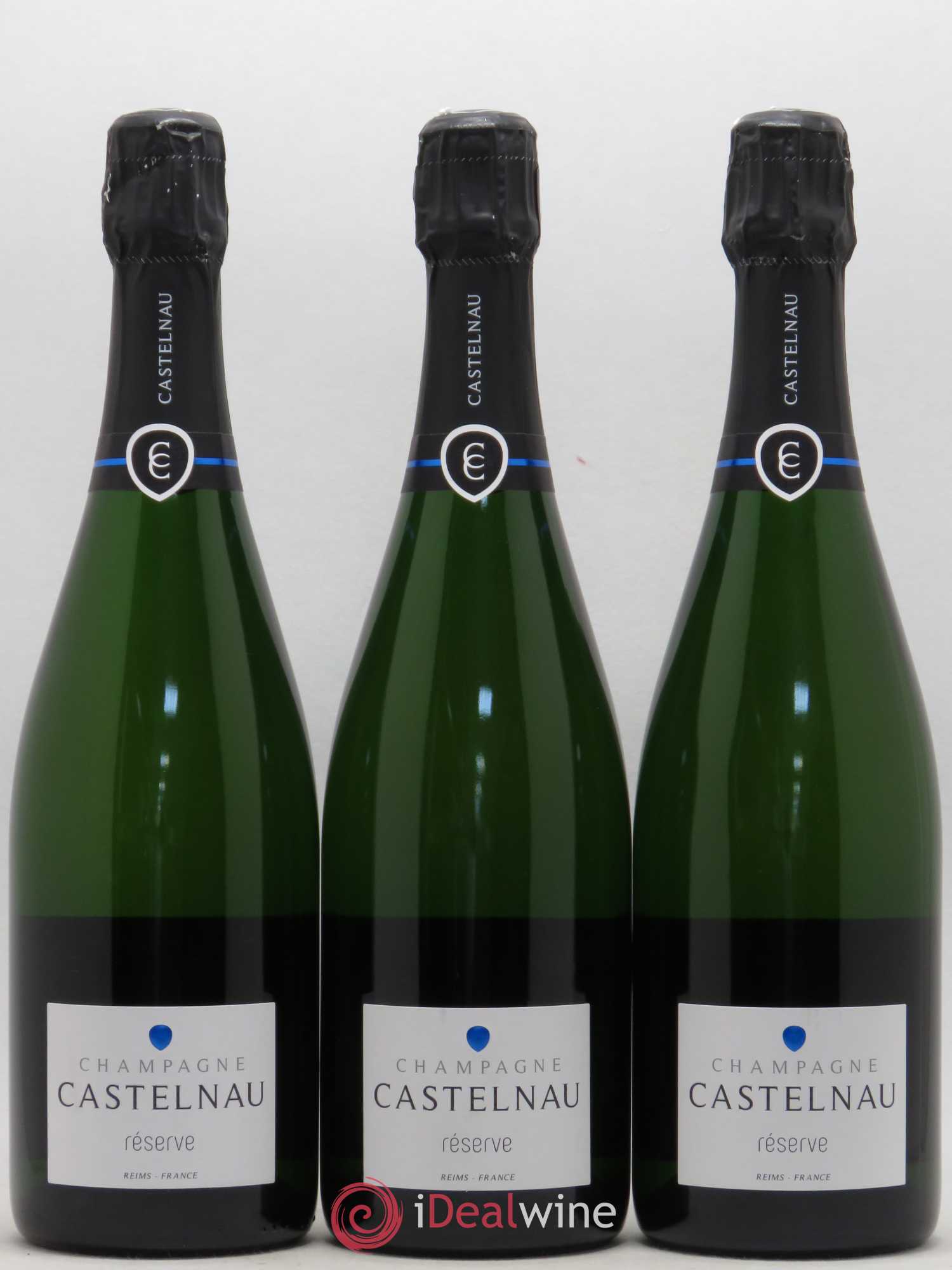 Champagne Castelnau Réserve Brut - Posten von 3 Flaschen - 0