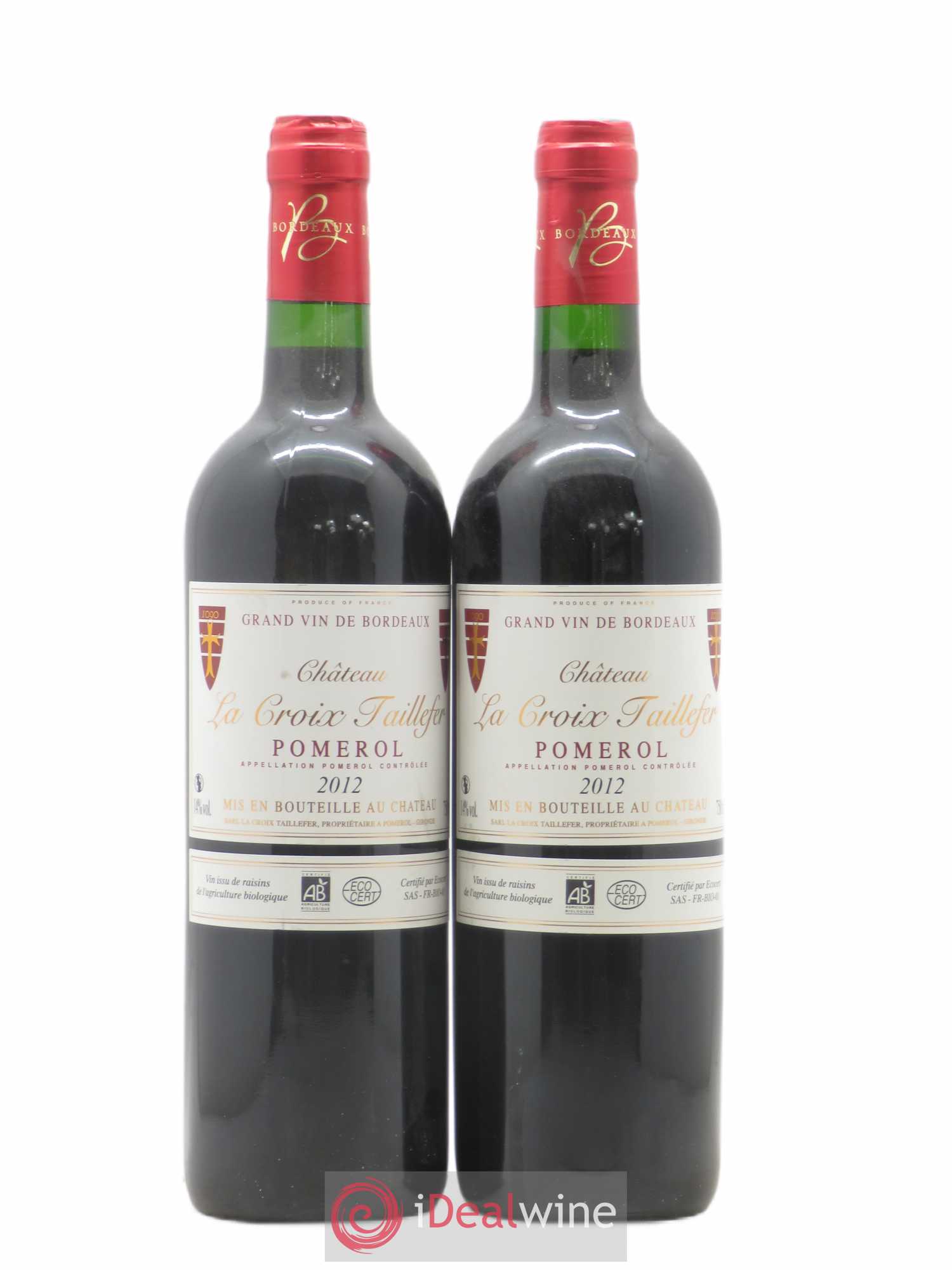 Château la Croix Taillefer 2012 - Lot de 2 bouteilles - 0