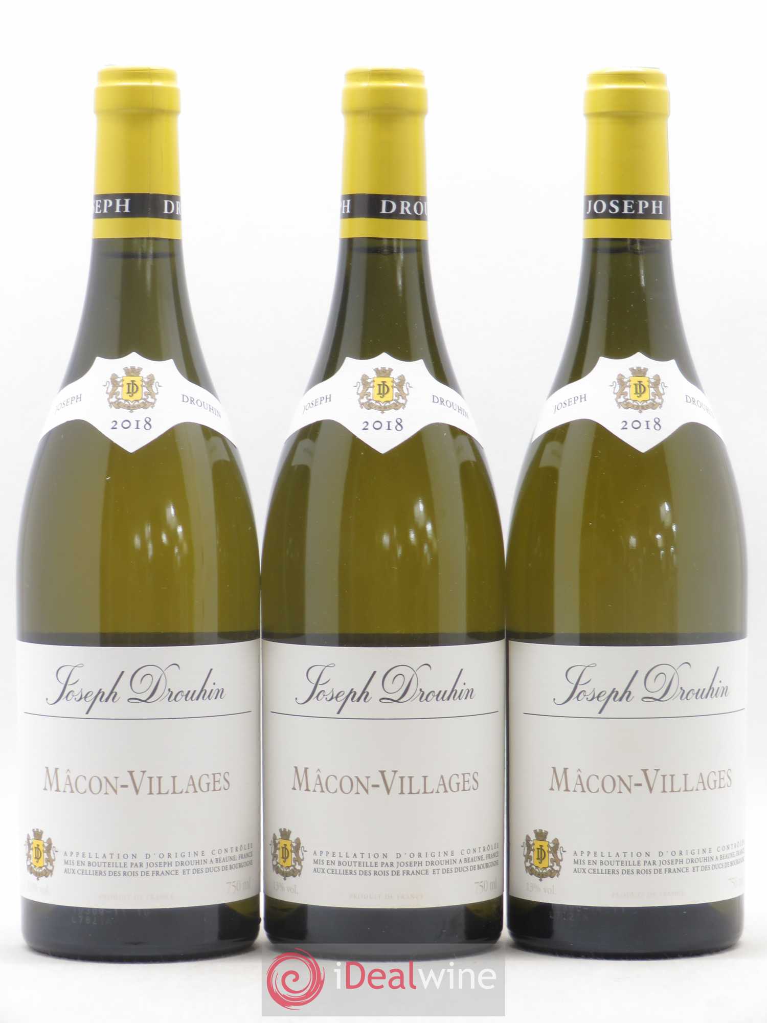 Mâcon Villages Joseph Drouhin 2018 - Posten von 3 Flaschen - 0