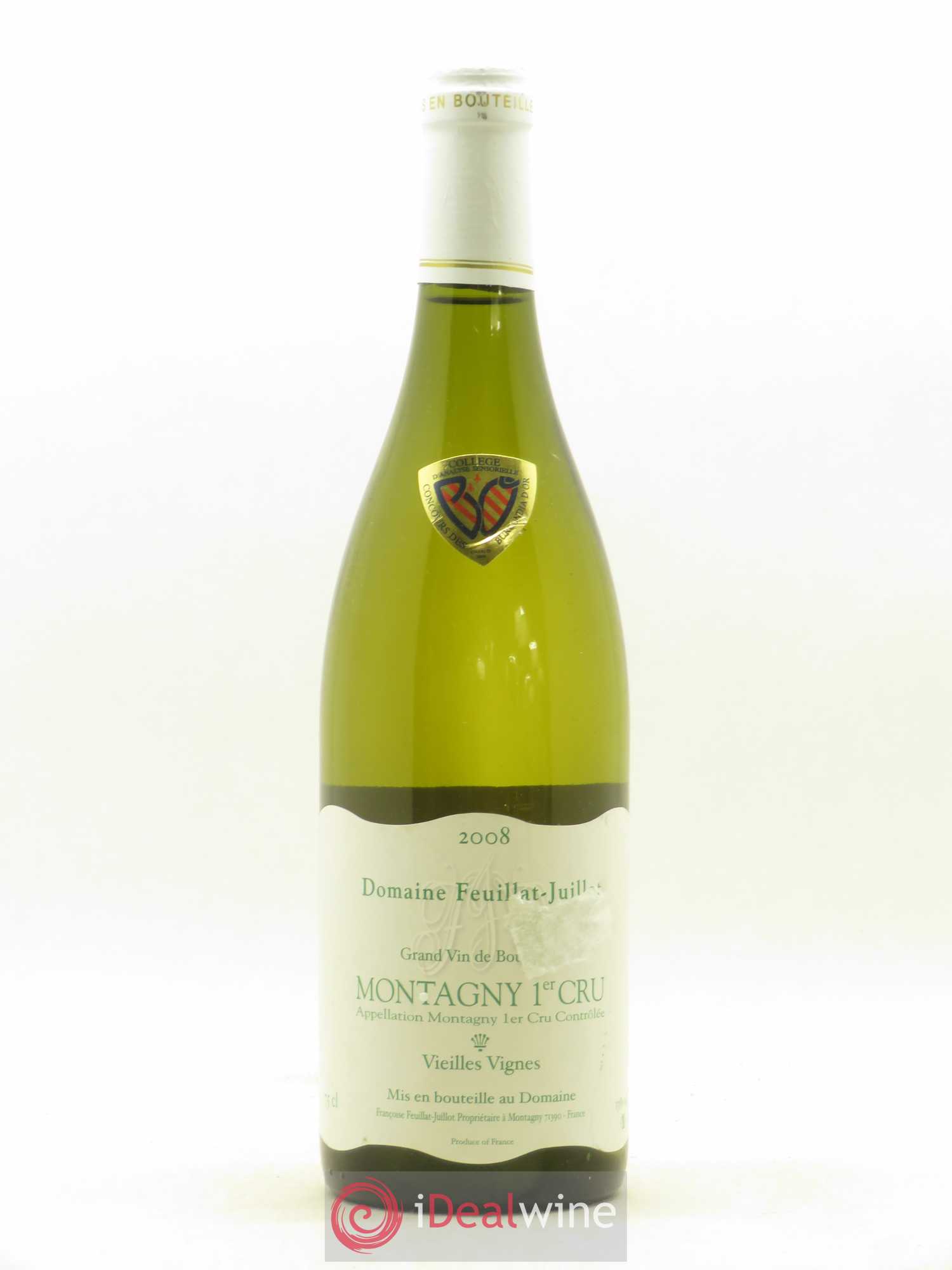 Montagny 1er Cru Vieilles Vignes Domaine Feuillat Julliot 2008 - Posten von 1 Flasche - 0