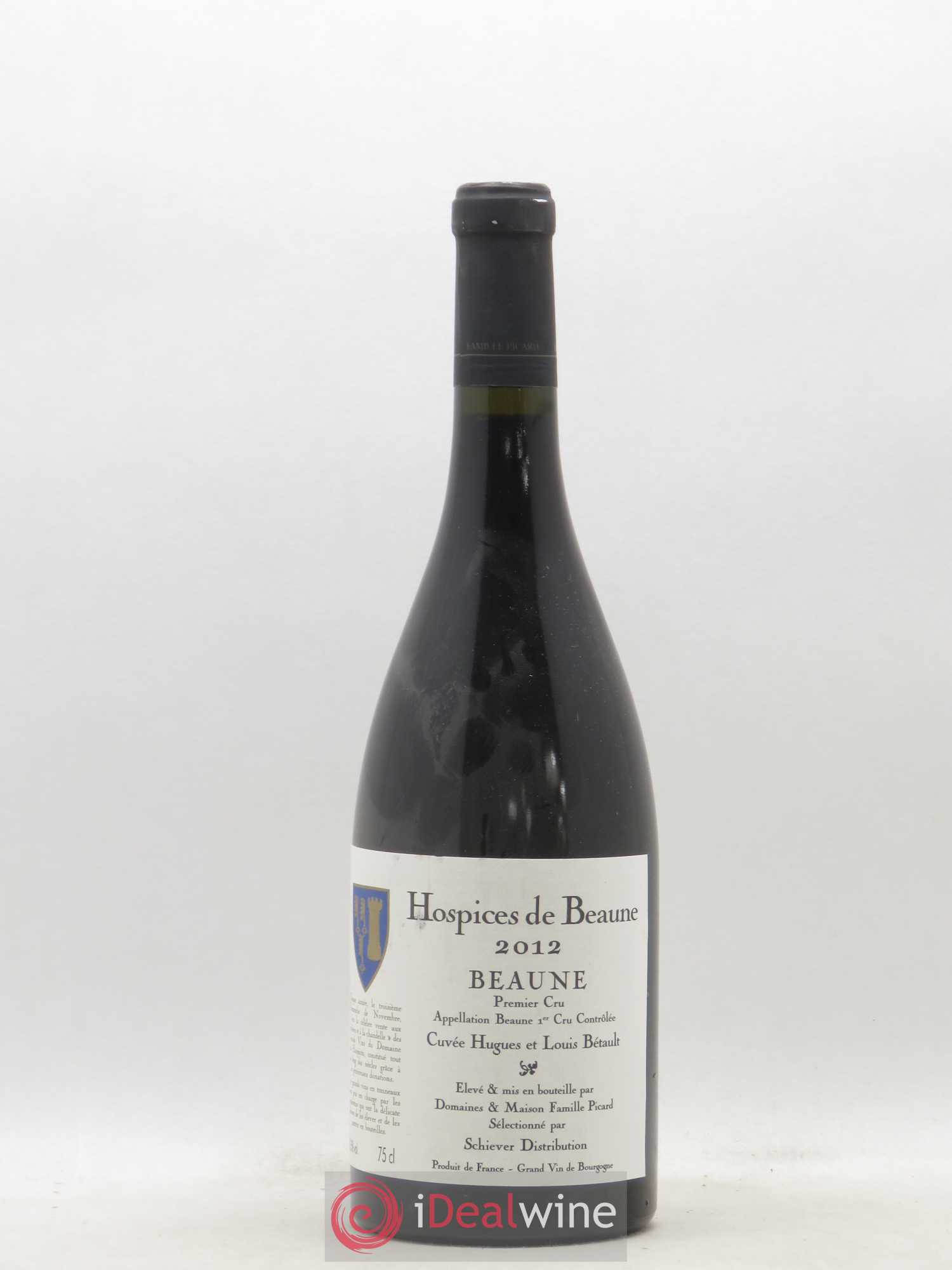 Beaune 1er Cru Hospices de Beaune Cuvee Hugues et Louis Betault Michel Picard 2012 - Posten von 1 Flasche - 0