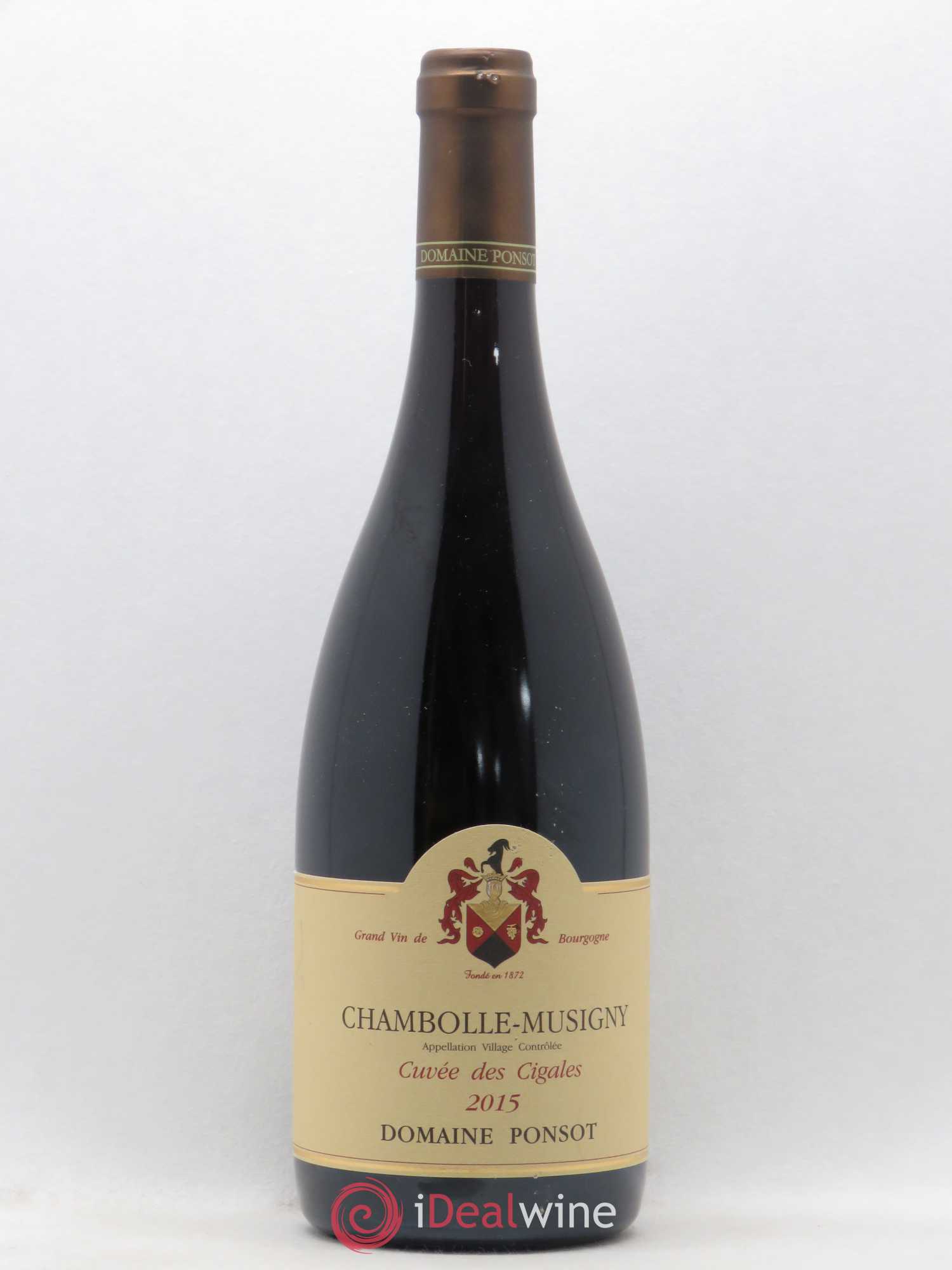 Chambolle-Musigny Cuvée des Cigales Ponsot (Domaine) 2015 - Lot de 1 bouteille - 0