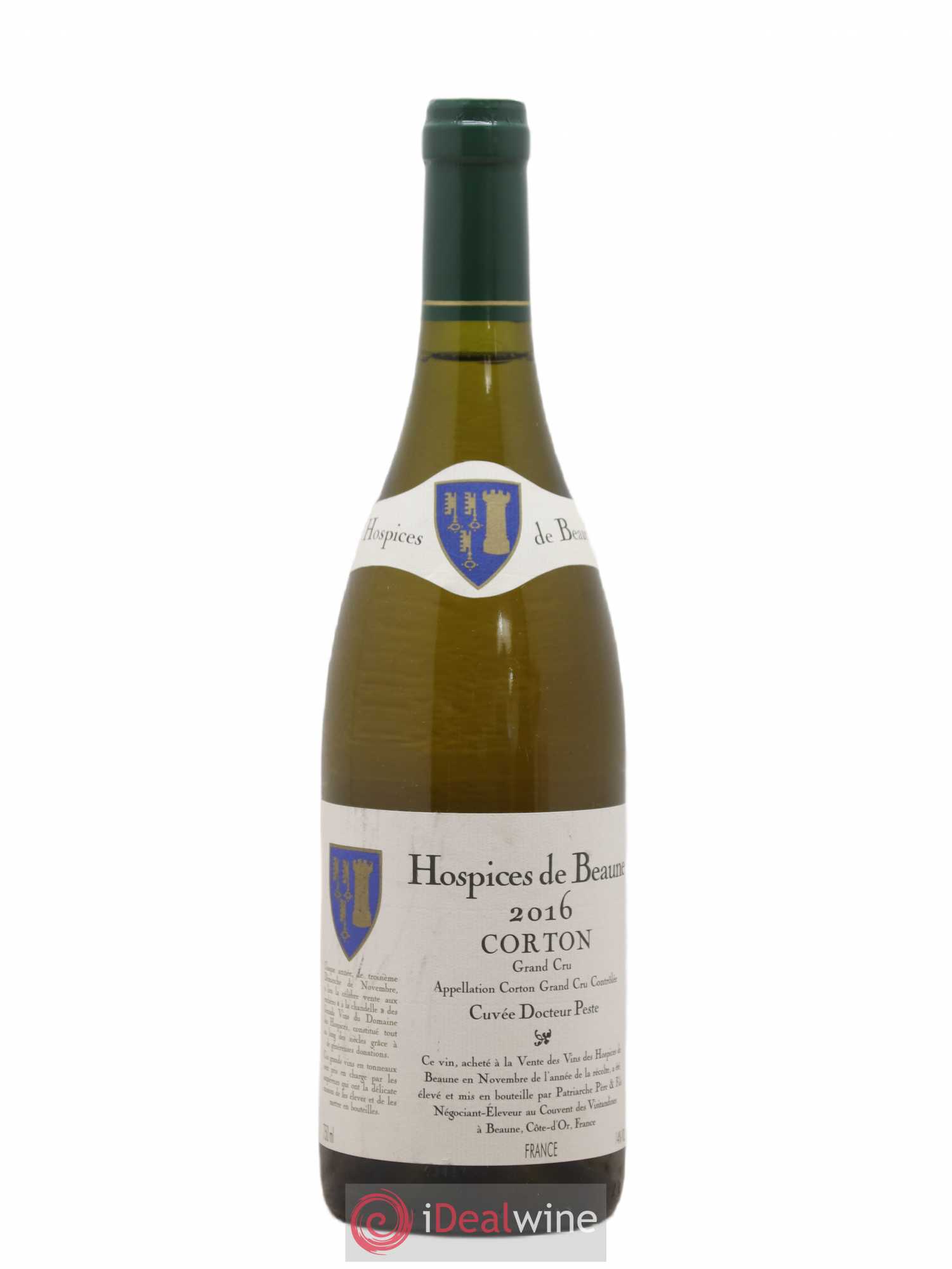 Corton Grand Cru Cuvée du Docteur Peste Hospices de Beaune Patriarche 2016 - Posten von 1 Flasche - 0