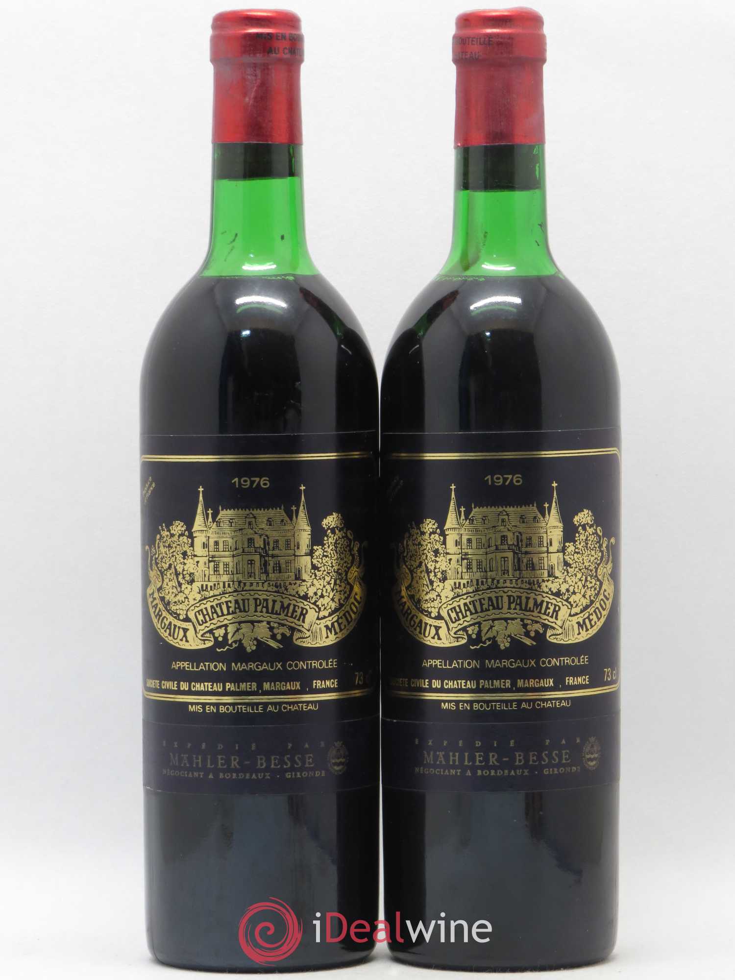 Château Palmer 3ème Grand Cru Classé 1976 - Lot de 2 bouteilles - 0