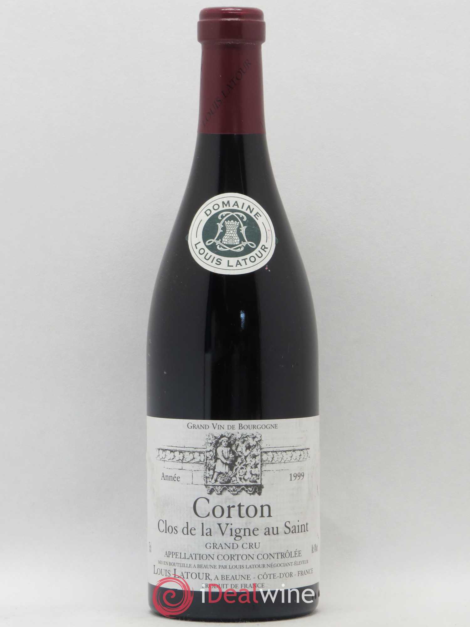 Corton Grand Cru Clos de la vigne au Saint Louis Latour 1999 - Lot de 1 bouteille - 0