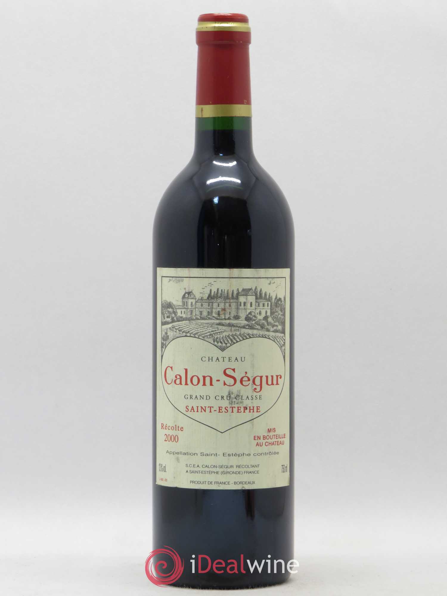 Château Calon Ségur 3ème Grand Cru Classé 2000 - Lot de 1 bouteille - 0