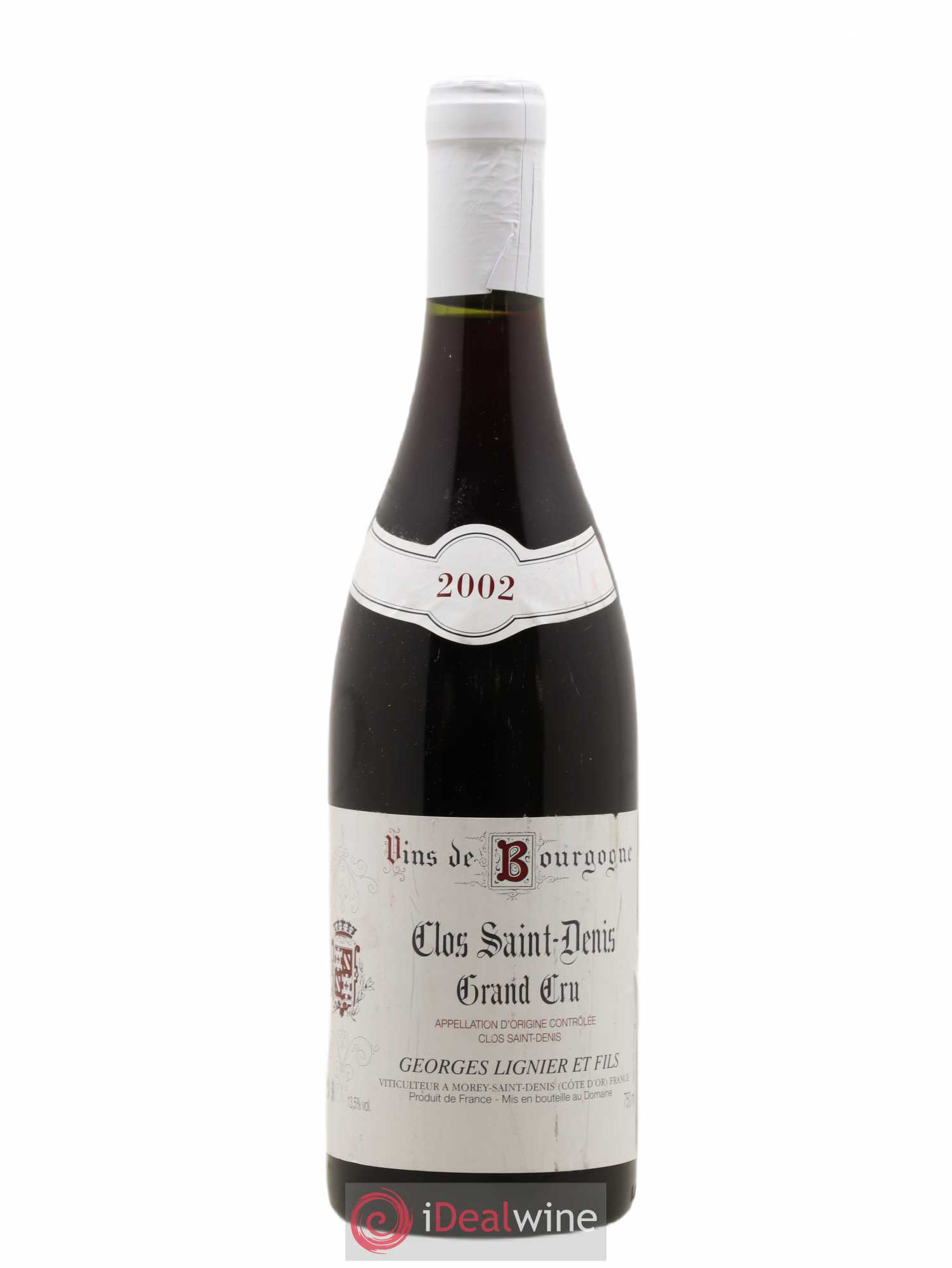 Clos Saint-Denis Grand Cru Georges Lignier (Domaine) 2002 - Lot de 1 bouteille - 0