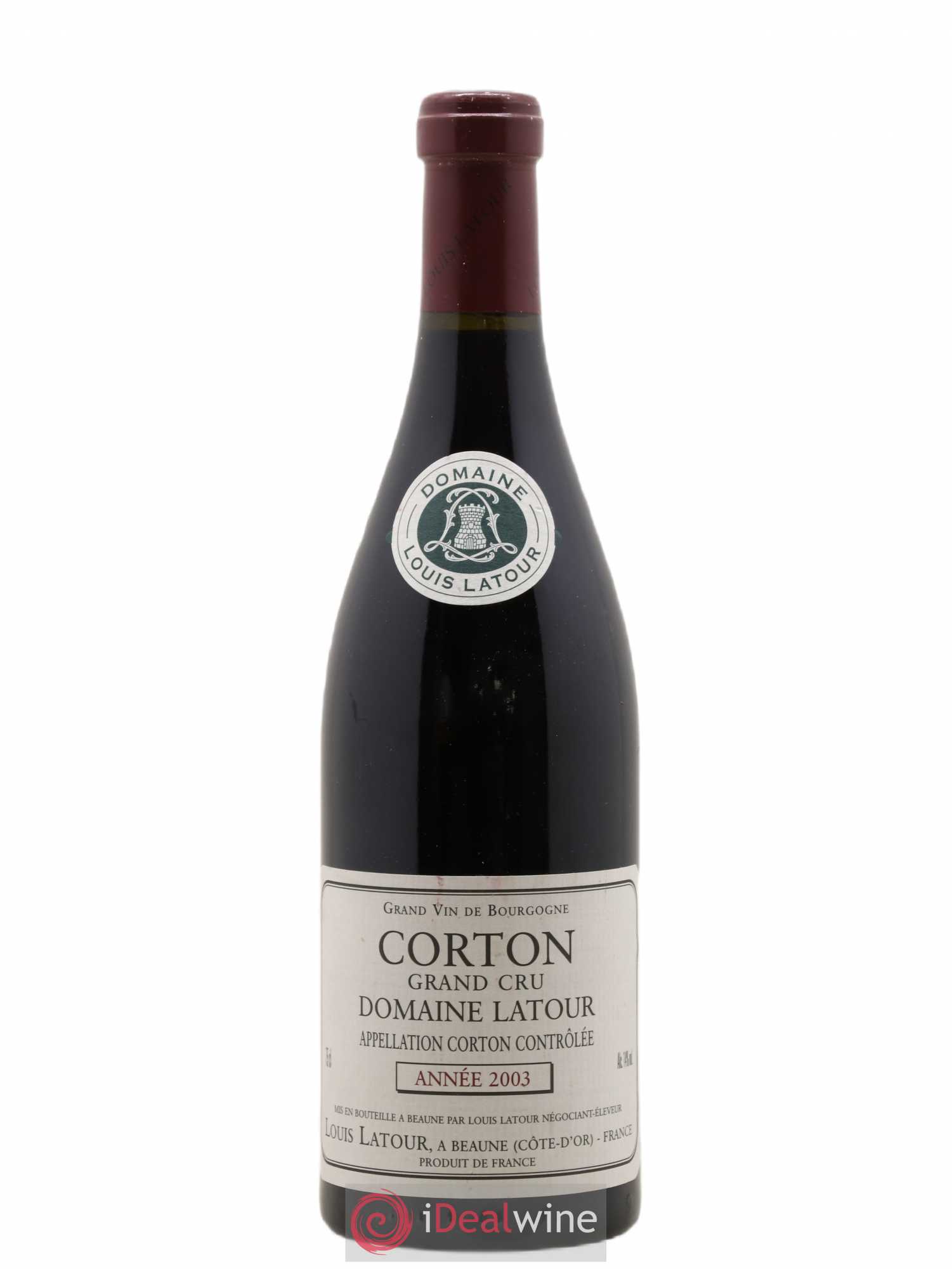 Corton Grand Cru Louis Latour 2003 - Lot de 1 bouteille - 0