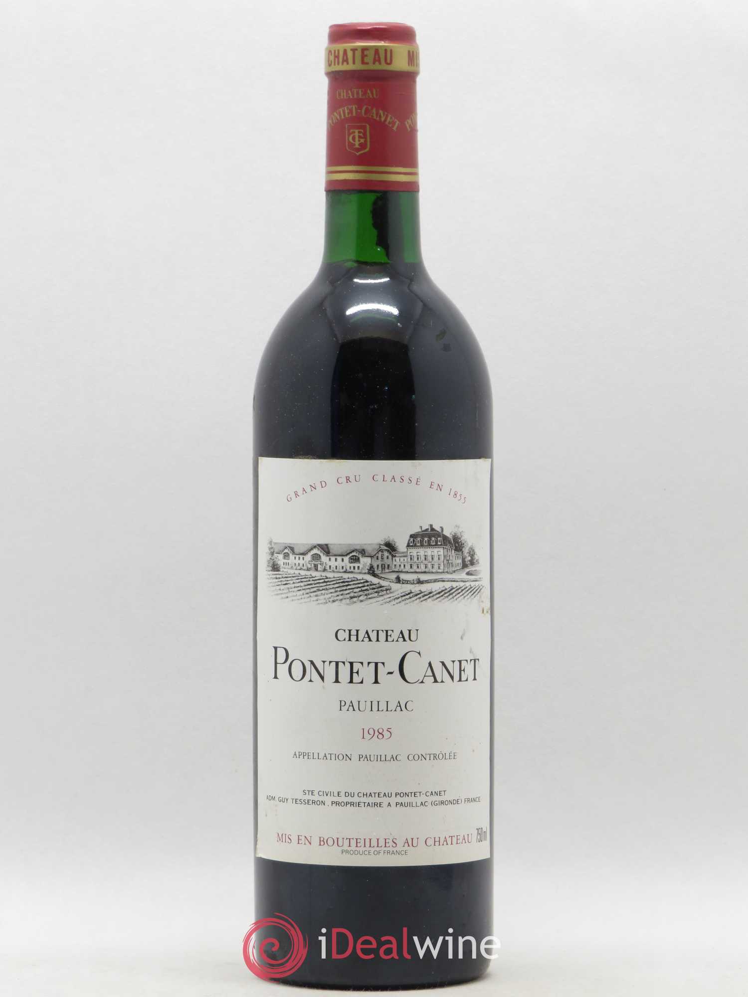 Château Pontet Canet 5ème Grand Cru Classé 1985 - Lot de 1 bouteille - 0