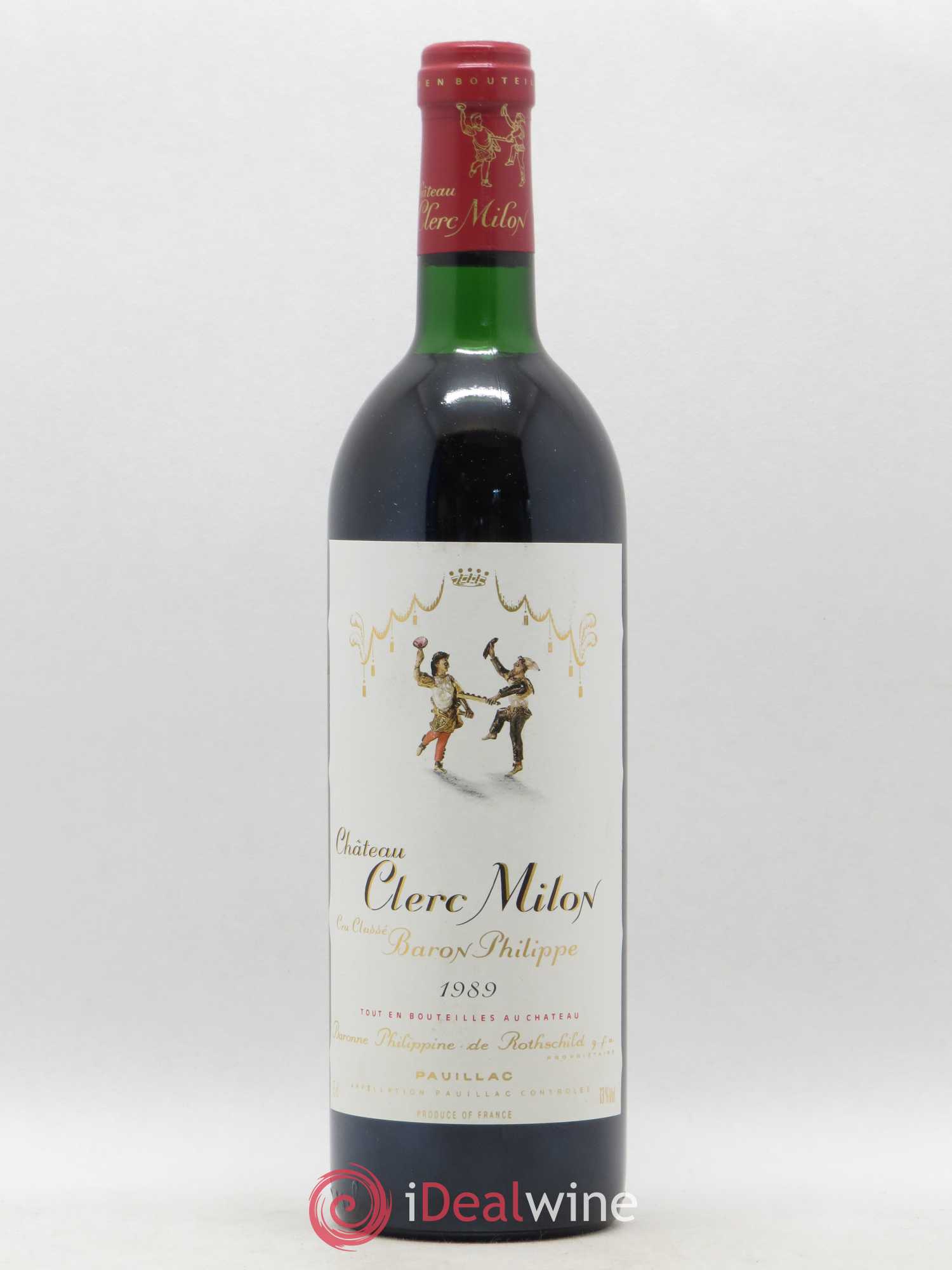 Château Clerc Milon 5ème Grand Cru Classé 1989 - Lot de 1 bouteille - 0