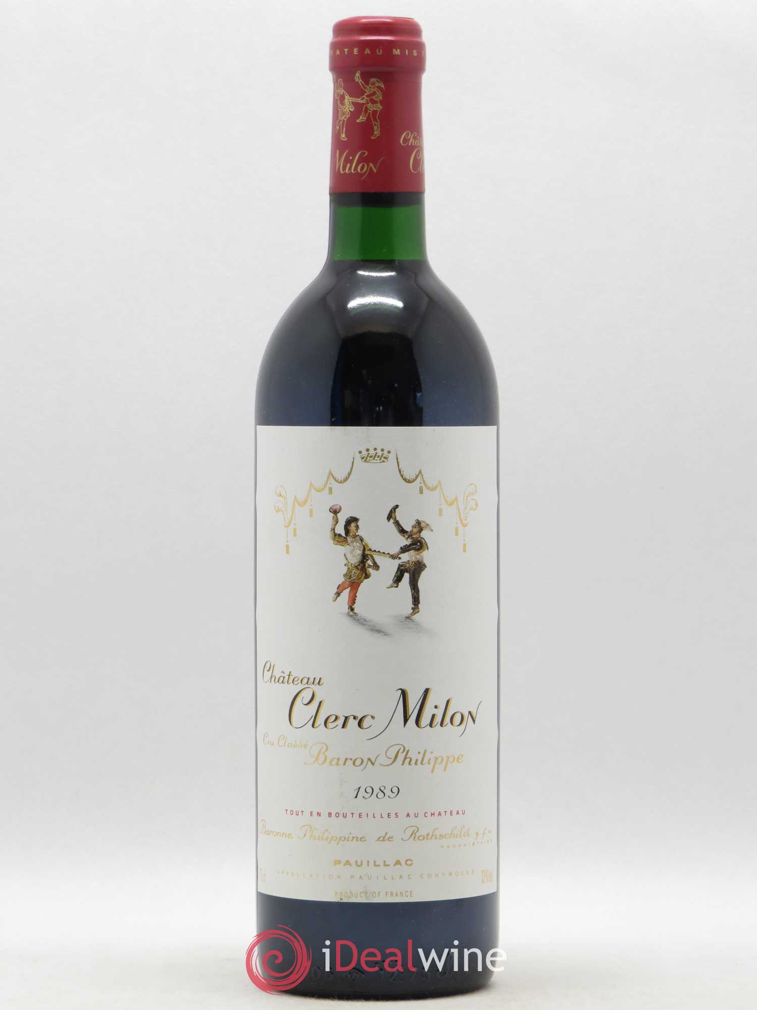 Château Clerc Milon 5ème Grand Cru Classé 1989 - Lot de 1 bouteille - 0
