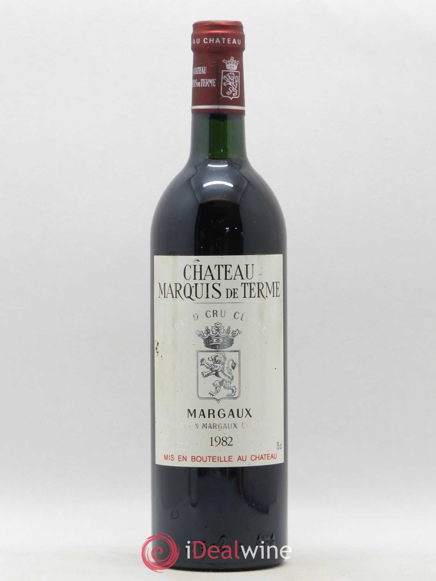 Château Marquis de Terme 4ème Grand Cru Classé 1982 - Lot de 1 bouteille - 0