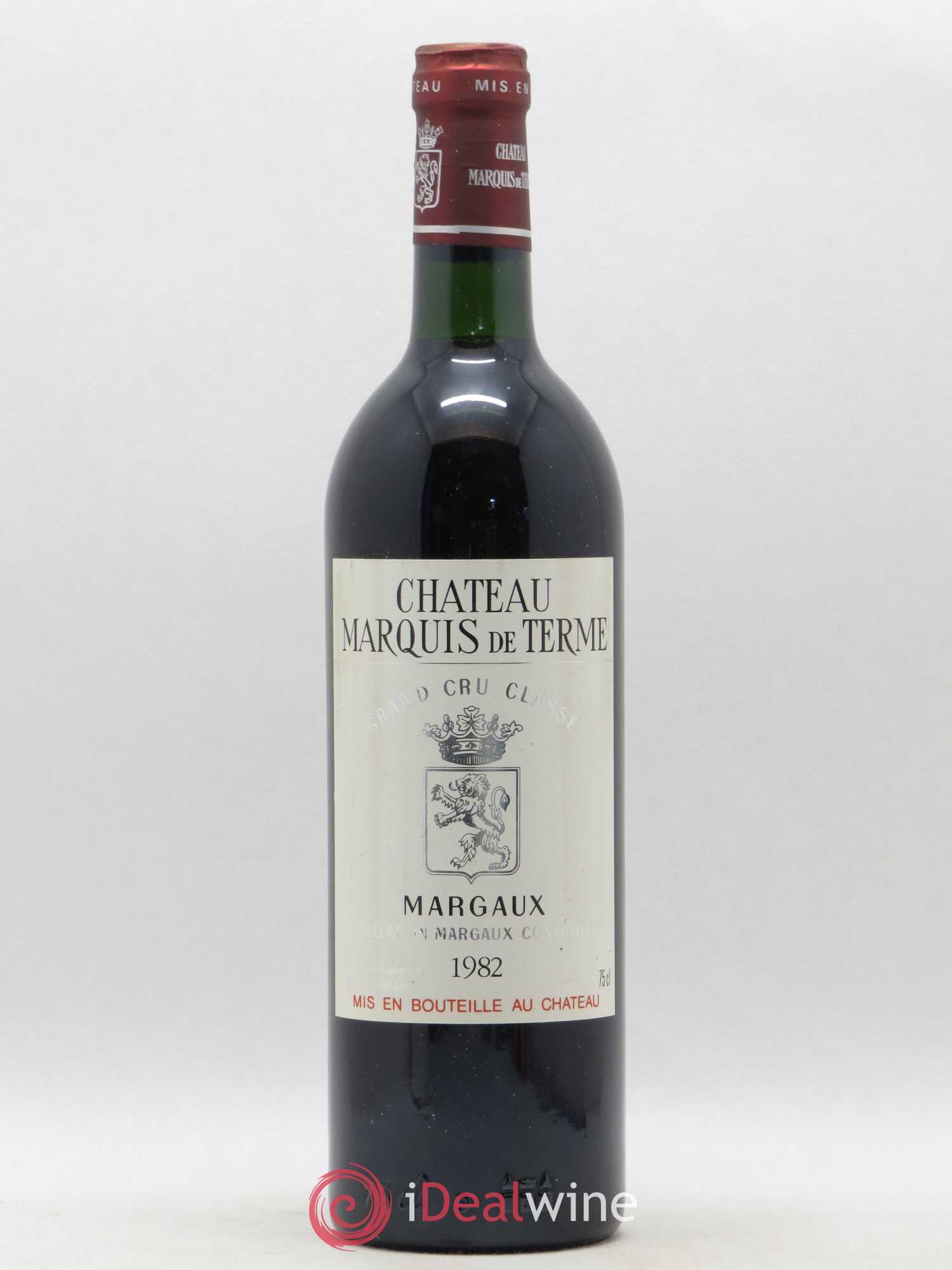 Château Marquis de Terme 4ème Grand Cru Classé 1982 - Lot de 1 bouteille - 0