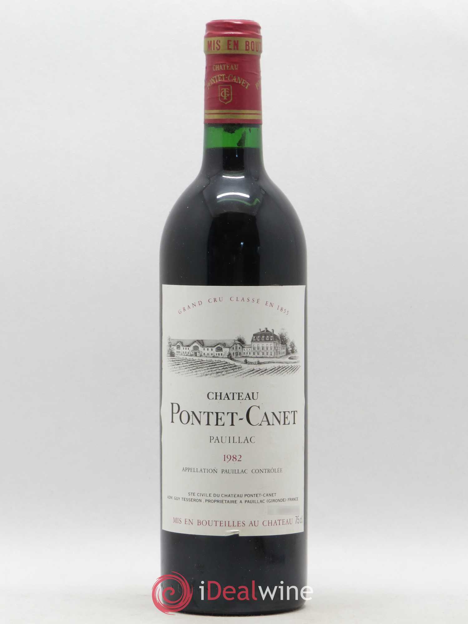 Château Pontet Canet 5ème Grand Cru Classé 1982 - Lot de 1 bouteille - 0