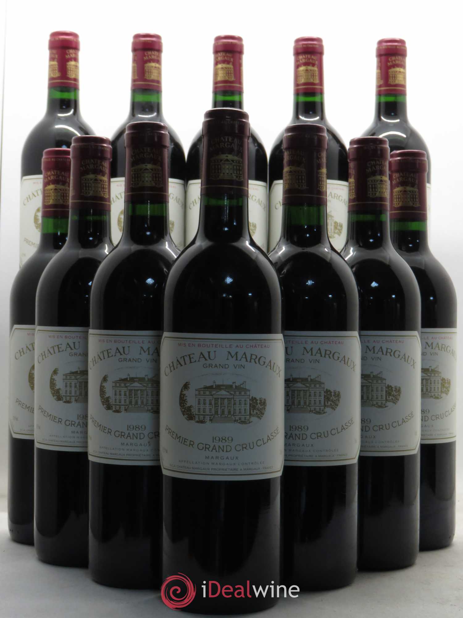 Château Margaux 1er Grand Cru Classé 1989 - Lot de 12 bouteilles - 0