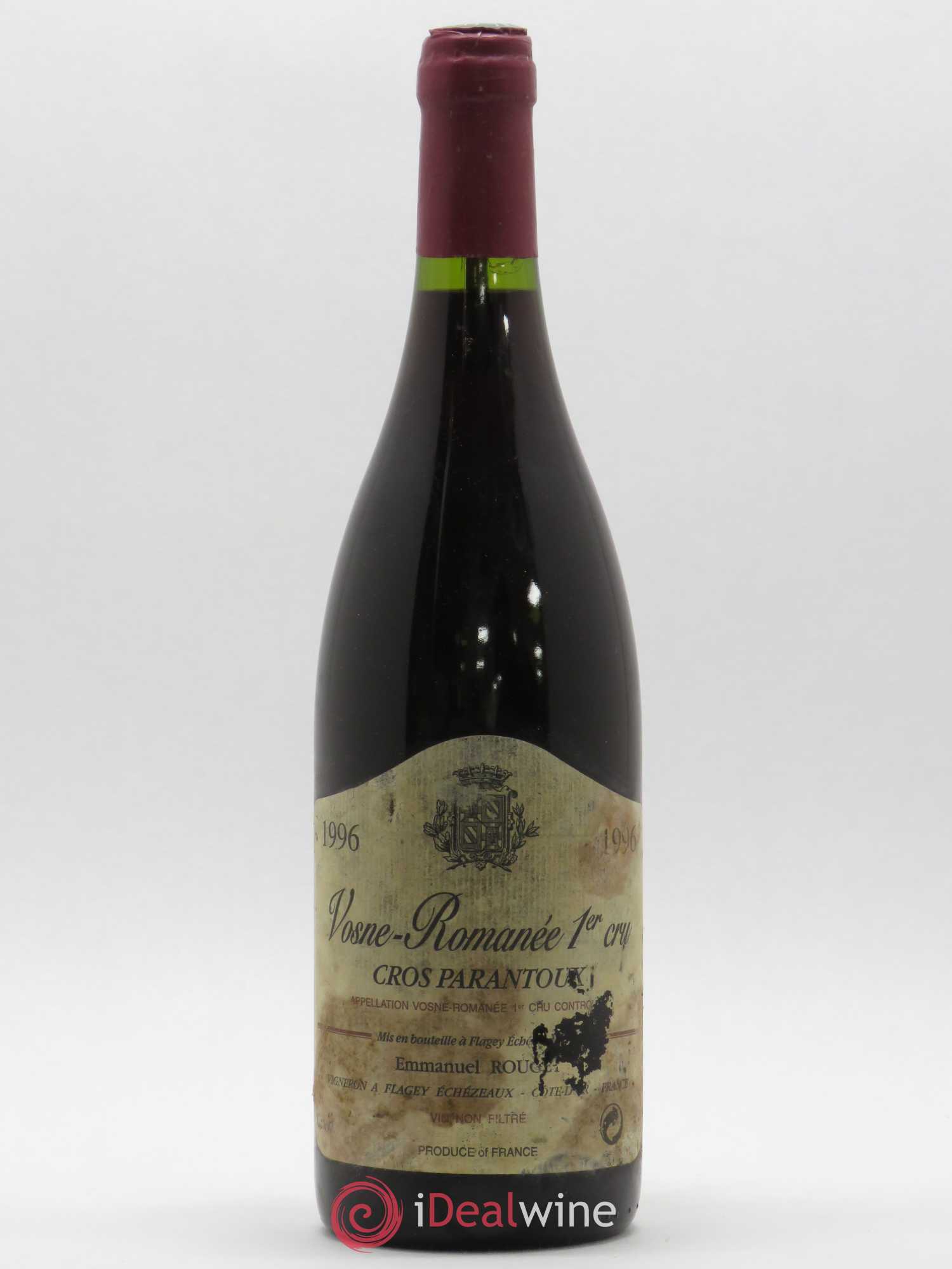 Vosne-Romanée 1er Cru Cros Parantoux Emmanuel Rouget 1996 - Posten von 1 Flasche - 0