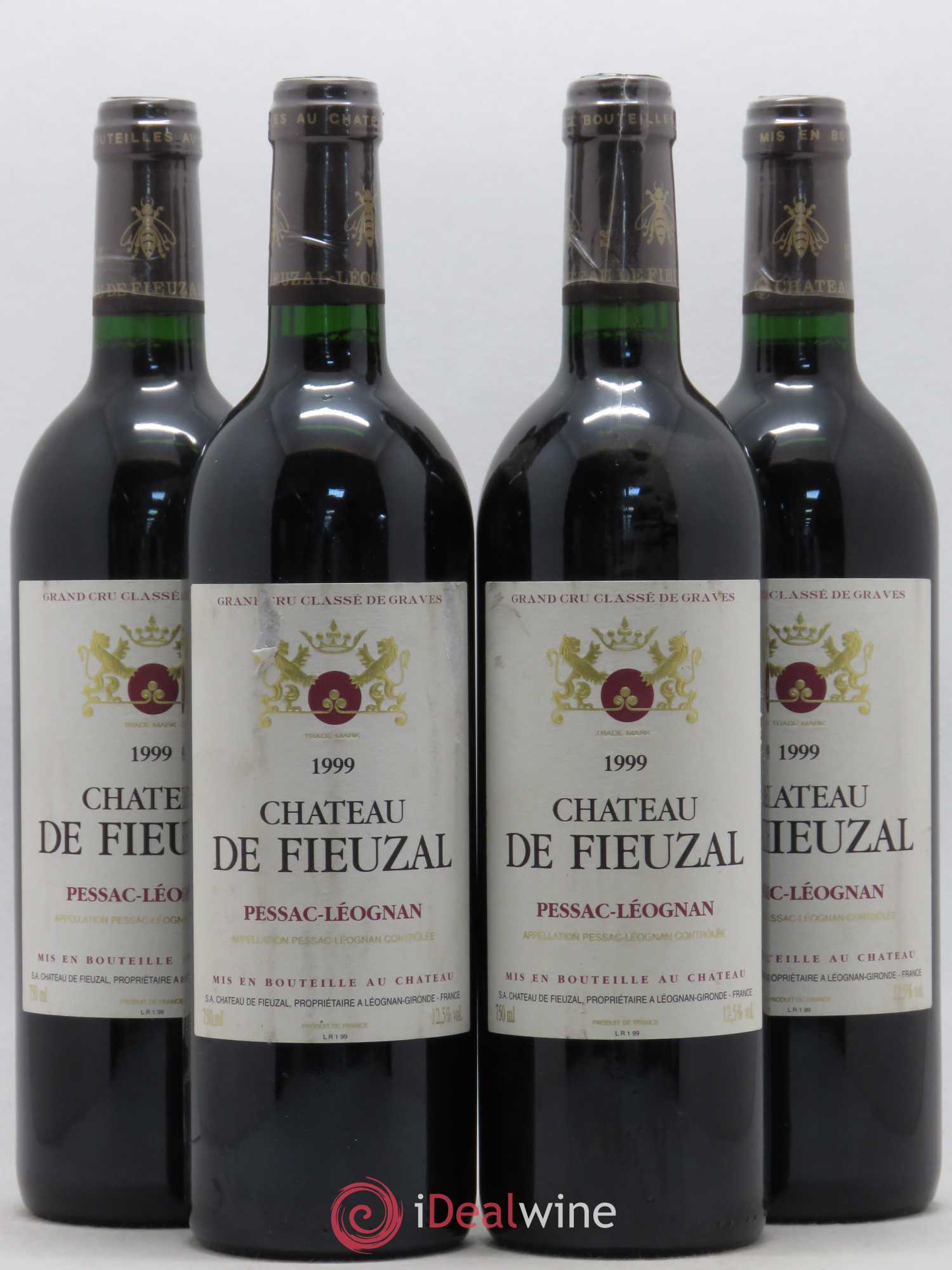 Château de Fieuzal Cru Classé de Graves 1999 - Lot de 4 bouteilles - 0