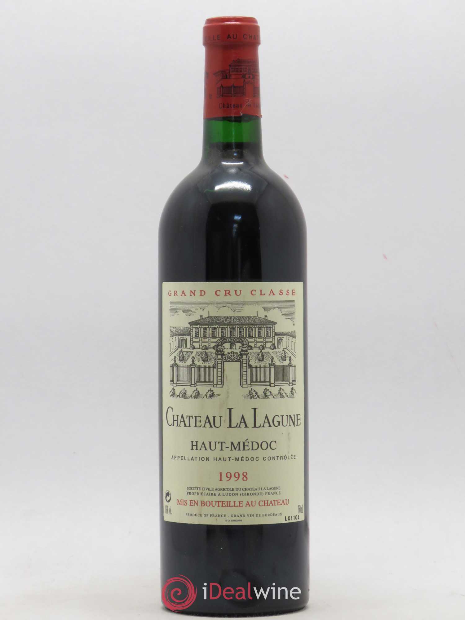Château la Lagune 3ème Grand Cru Classé 1998 - Lot de 1 bouteille - 0